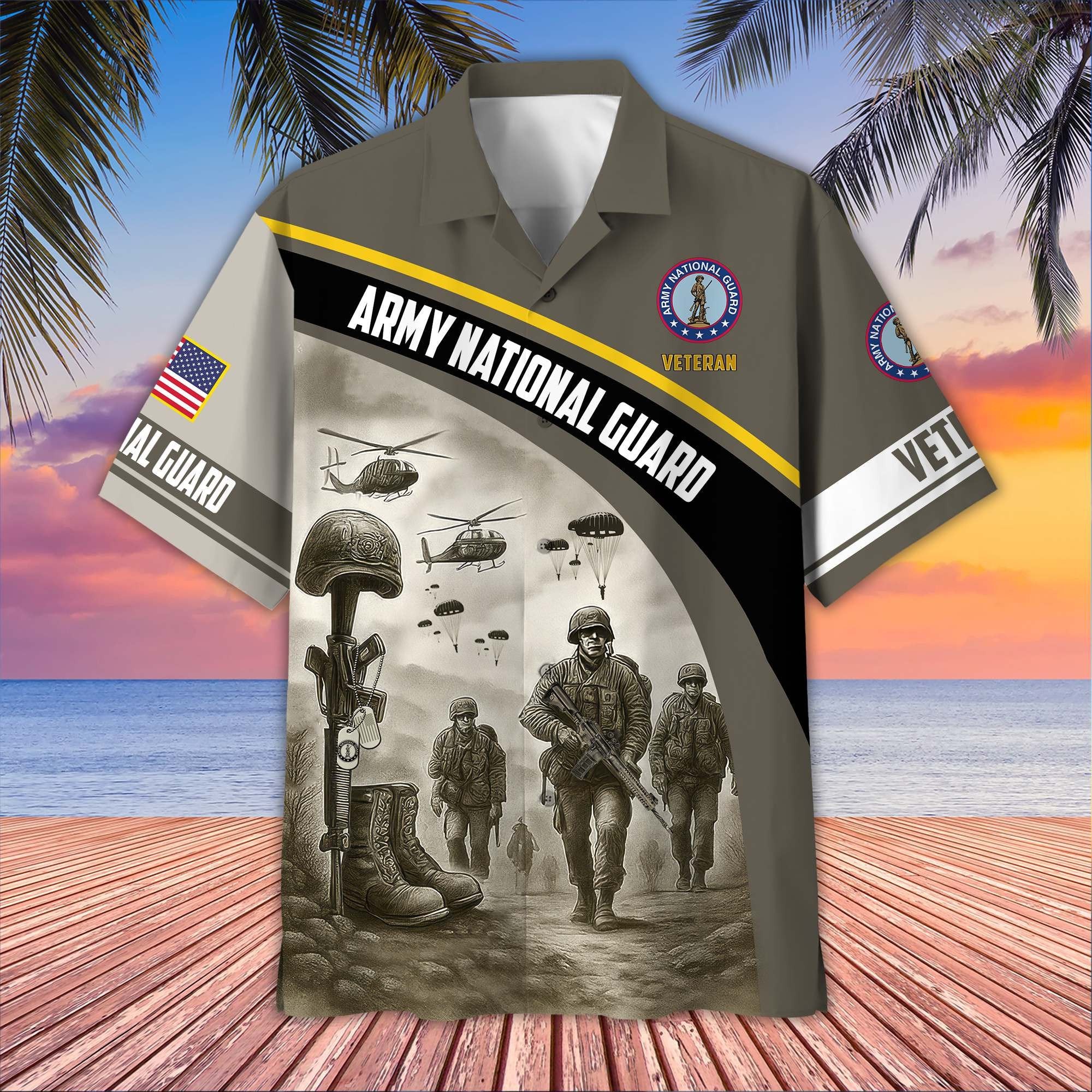 Premium US Veterans Hawaiian Shirt BPVC100404, Gifts For US Veterans, Gifts On Father's Day, Armed Forces Day, Veterans Day.