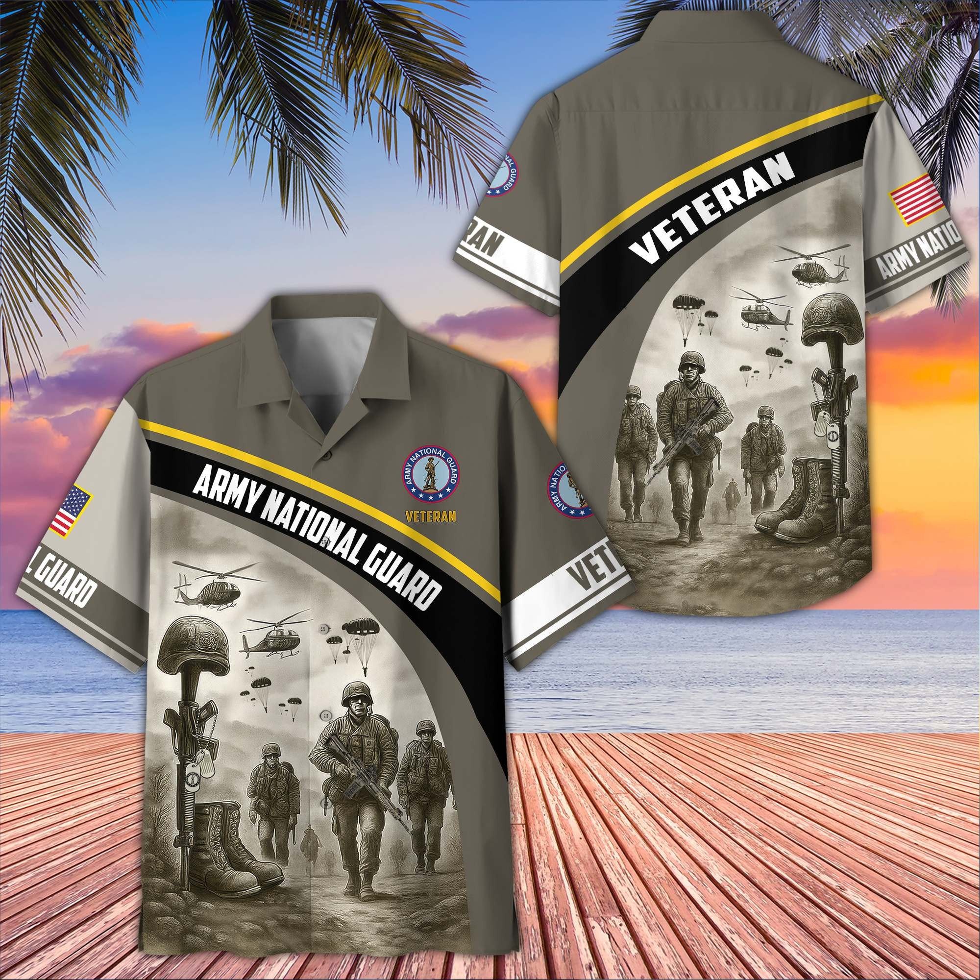 Premium US Veterans Hawaiian Shirt BPVC100404, Gifts For US Veterans, Gifts On Father's Day, Armed Forces Day, Veterans Day.
