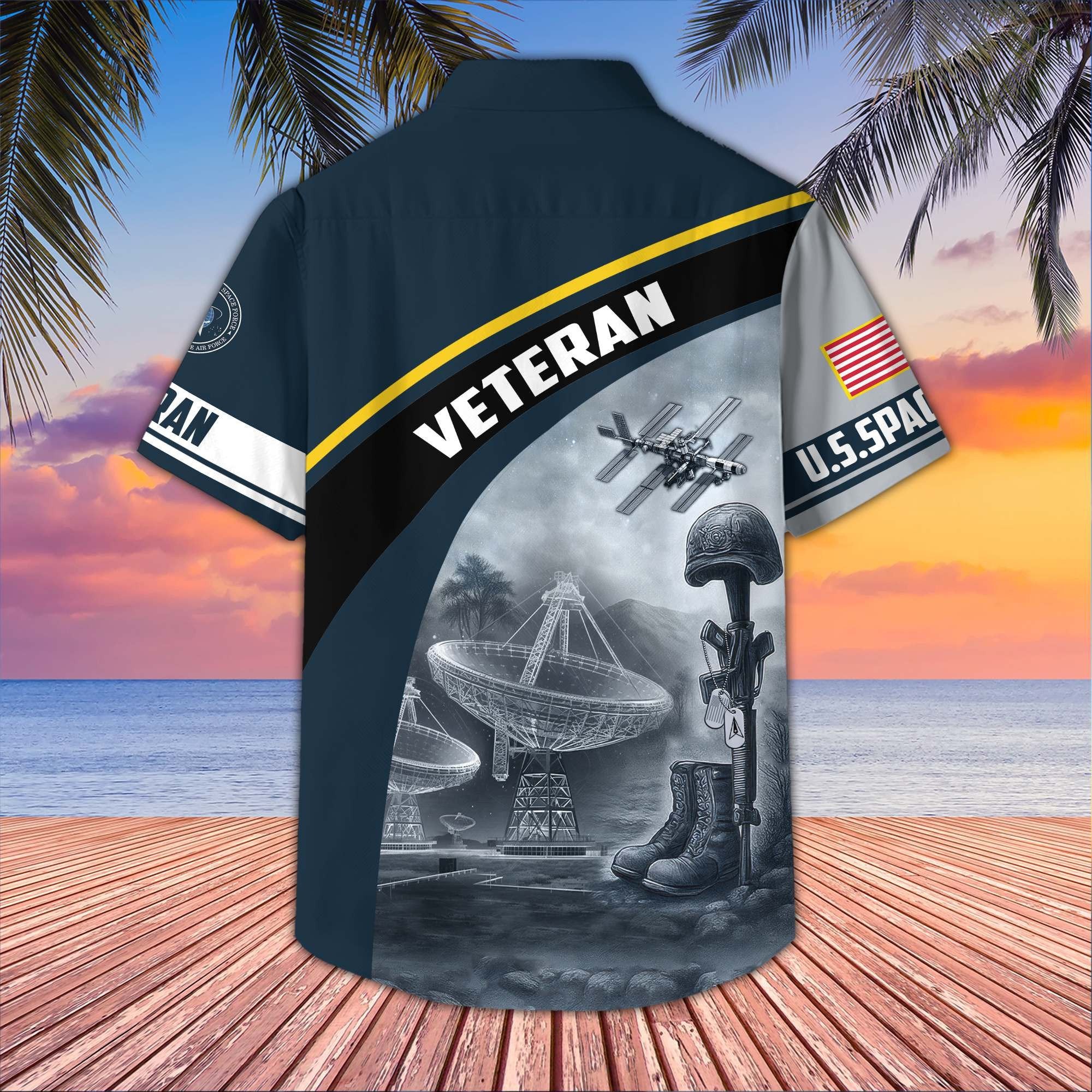 Premium US Veterans Hawaiian Shirt BPVC100404, Gifts For US Veterans, Gifts On Father's Day, Armed Forces Day, Veterans Day.