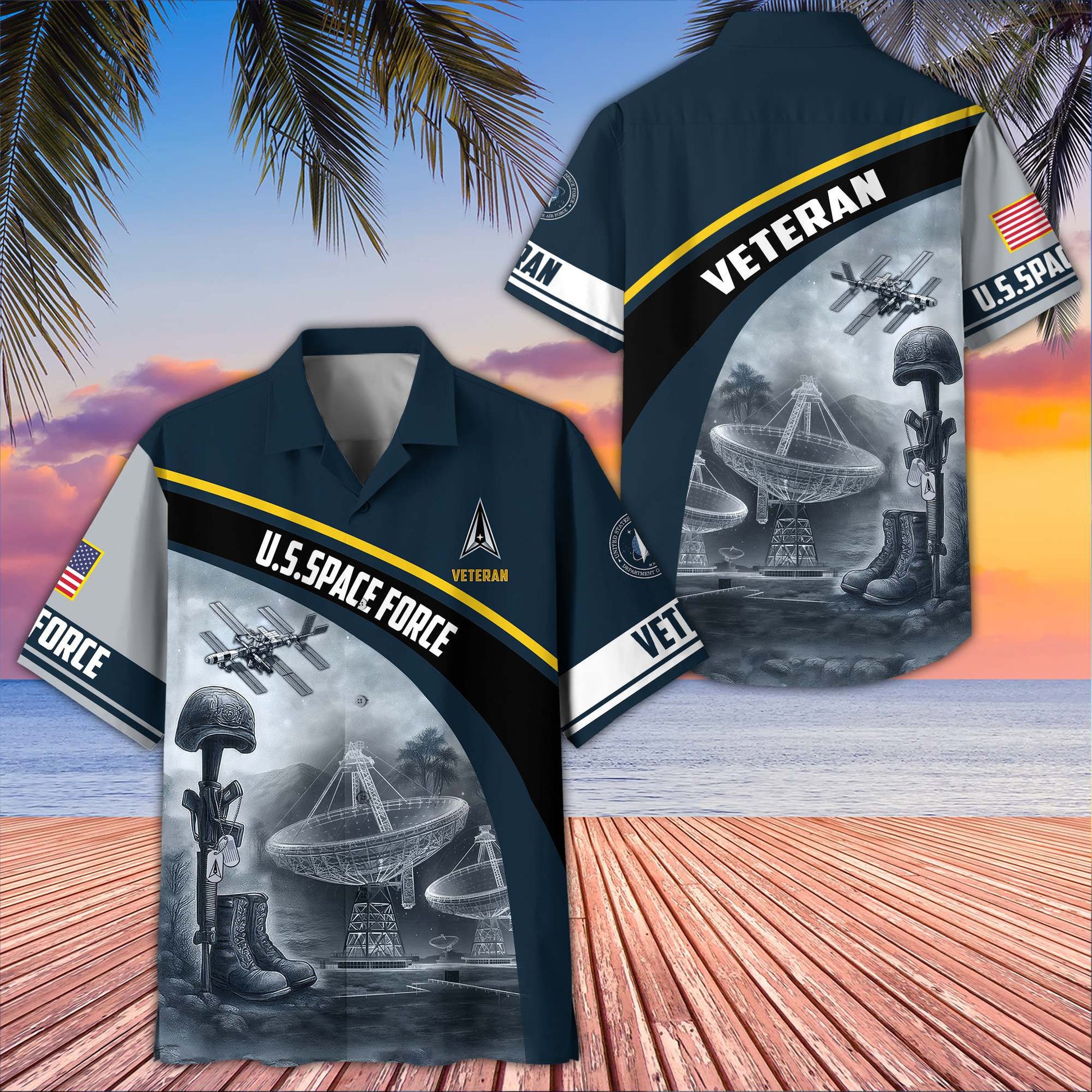 Premium US Veterans Hawaiian Shirt BPVC100404, Gifts For US Veterans, Gifts On Father's Day, Armed Forces Day, Veterans Day.