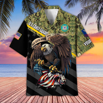Premium Custom USCG Hawaiian Shirt VPVC407405, Gifts For Coast Guard Veteran, Best Gifts On Father's Day, Armed Forces Day, Independence Day, Veterans Day.