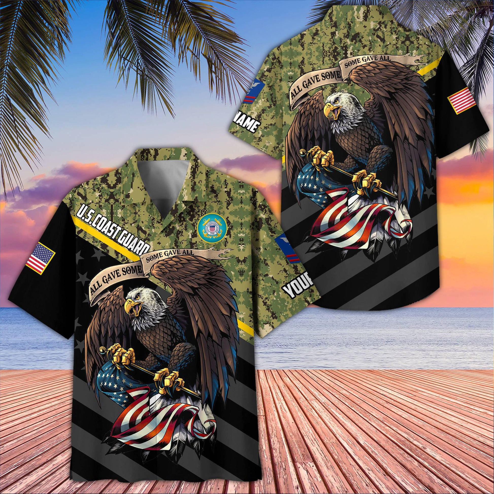 Premium Custom USCG Hawaiian Shirt VPVC407405, Gifts For Coast Guard Veteran, Best Gifts On Father's Day, Armed Forces Day, Independence Day, Veterans Day.