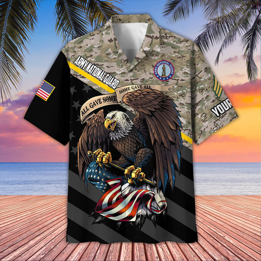 Premium Custom US Army National Guard Veteran Hawaiian Shirt VPVC407408, Gifts For Army National Guard Veteran, Best Gifts On Father's Day, Armed Forces Day, Independence Day, Veterans Day.