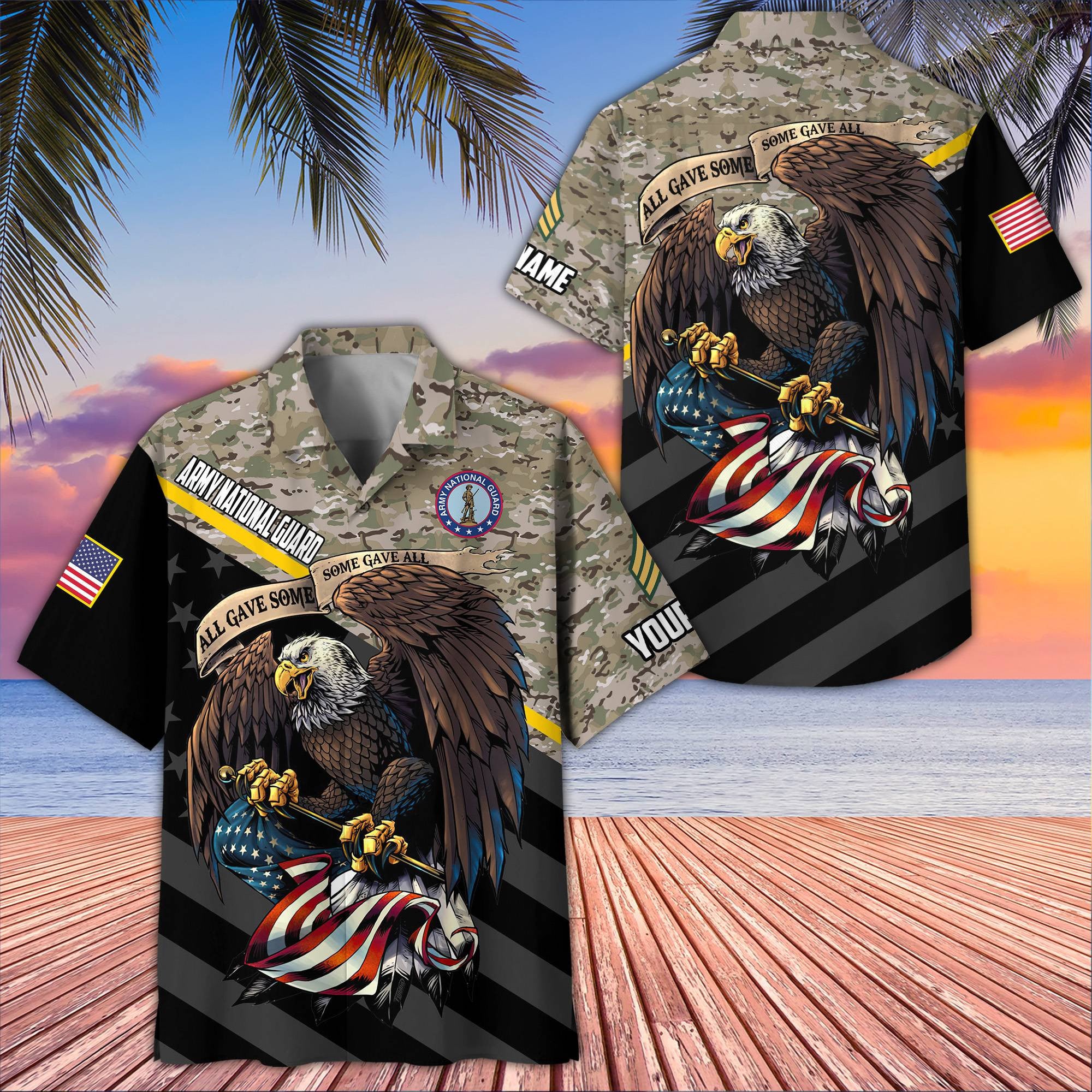 Premium Custom US Army National Guard Veteran Hawaiian Shirt VPVC407408, Gifts For Army National Guard Veteran, Best Gifts On Father's Day, Armed Forces Day, Independence Day, Veterans Day.