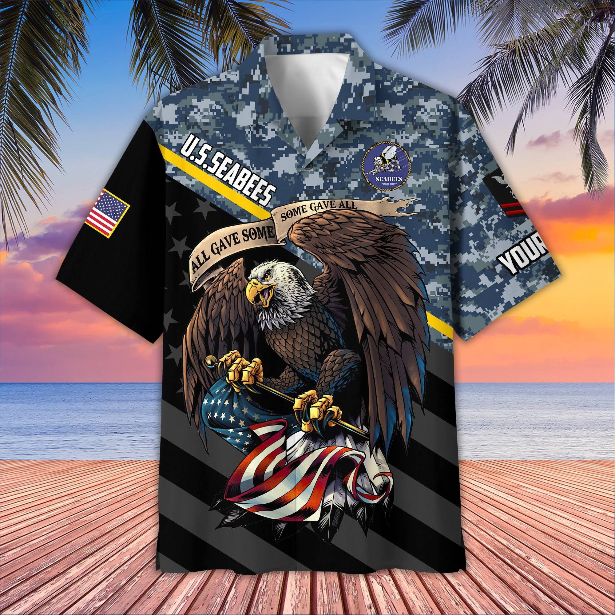 Premium Custom US Seabees Hawaiian Shirt VPVC407409, Gifts For Seabees Veteran, Best Gifts On Father's Day, Armed Forces Day, Independence Day, Veterans Day.