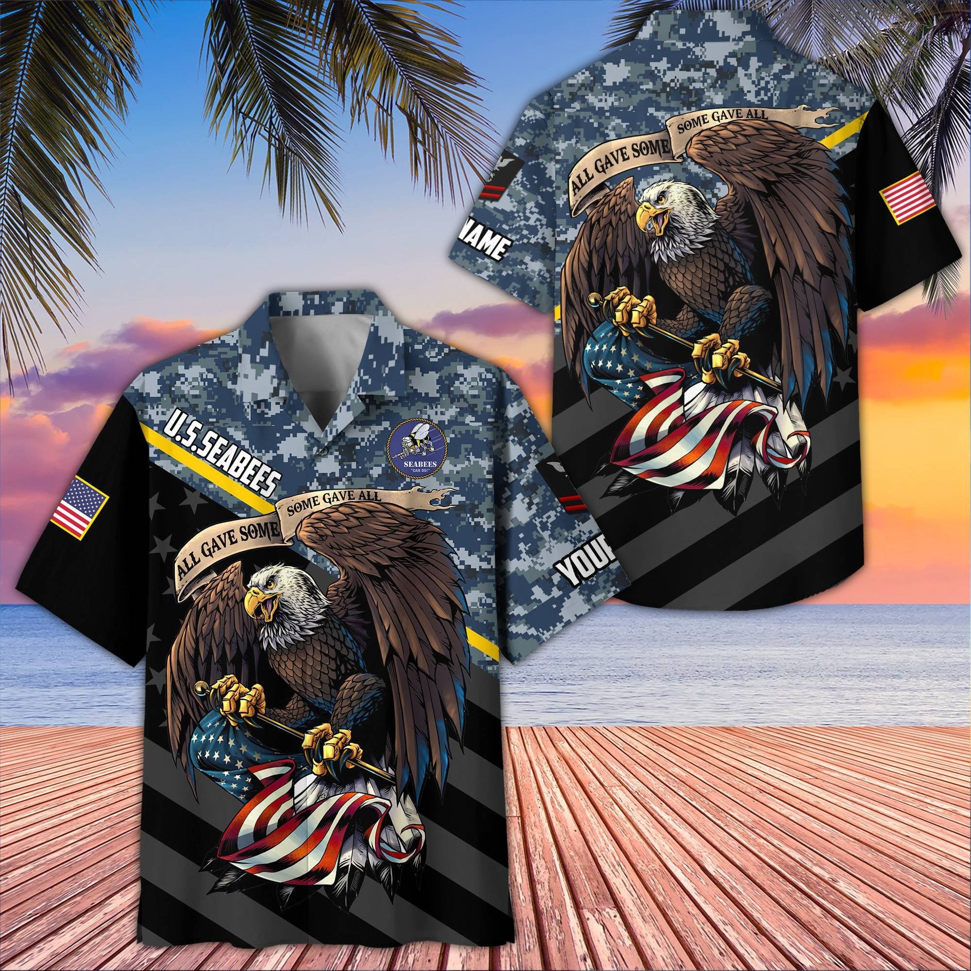 Premium Custom US Seabees Hawaiian Shirt VPVC407409, Gifts For Seabees Veteran, Best Gifts On Father's Day, Armed Forces Day, Independence Day, Veterans Day.