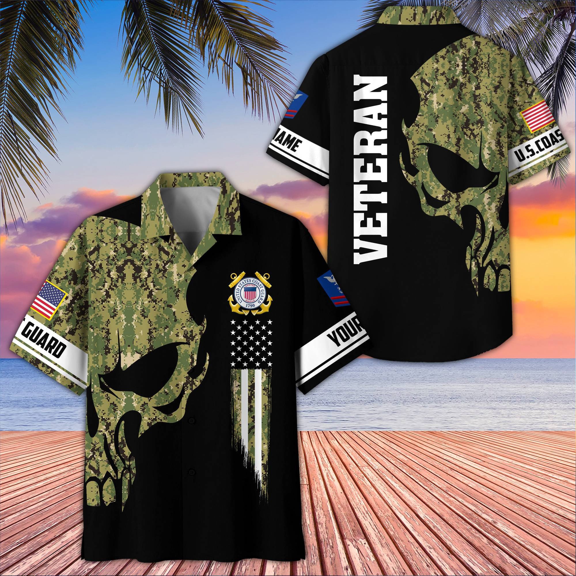 USCG Custom Hawaiian Shirt VPVC407505, Gifts For Coast Guard Veteran, Best Gifts On Father's Day, Armed Forces Day, Independence Day, Veterans Day.