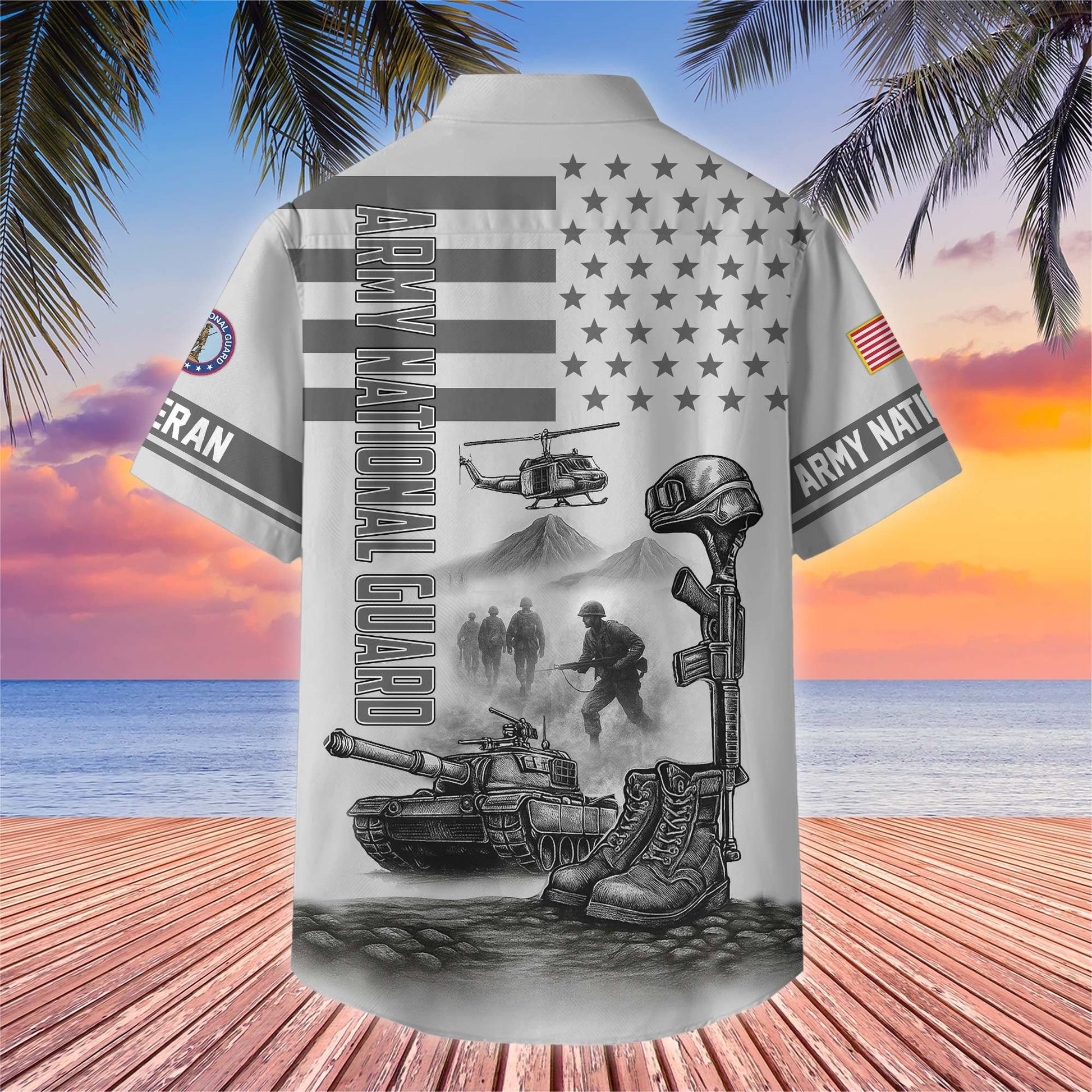 Premium US Veterans Hawaiian Shirt BPHN060612, Gifts For US Veterans, Gifts On Father's Day, Armed Forces Day, Veterans Day.