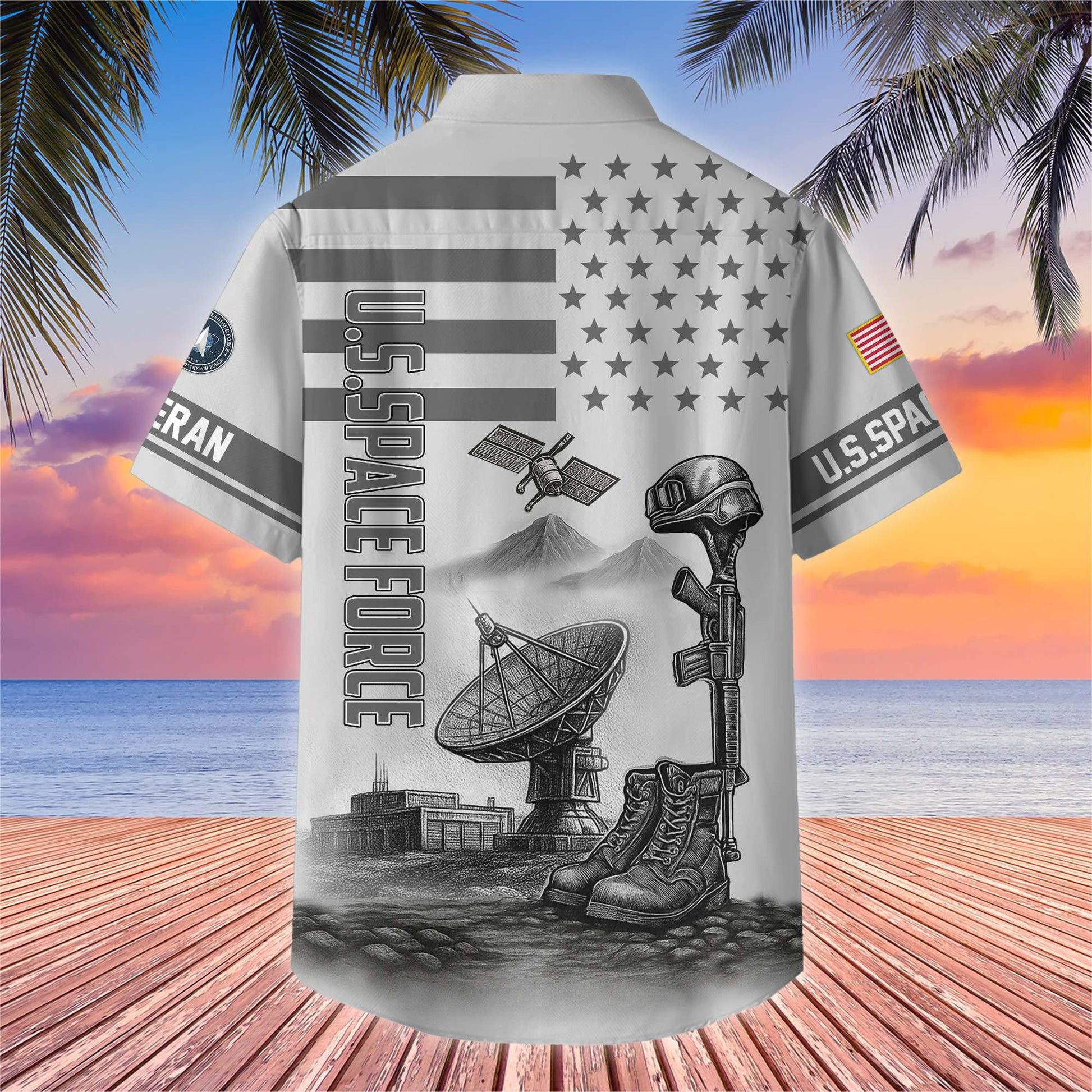 Premium US Veterans Hawaiian Shirt BPHN060612, Gifts For US Veterans, Gifts On Father's Day, Armed Forces Day, Veterans Day.