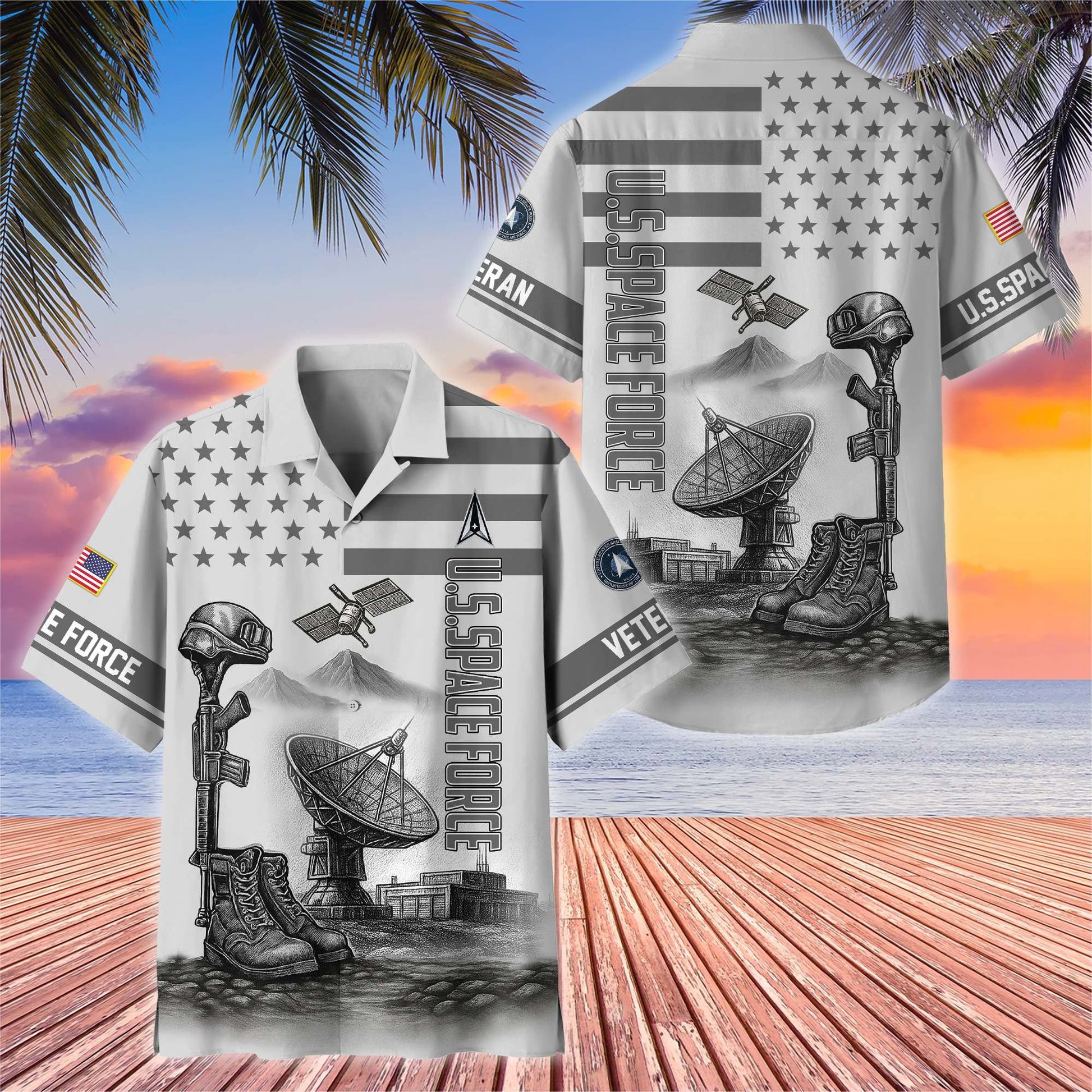 Premium US Veterans Hawaiian Shirt BPHN060612, Gifts For US Veterans, Gifts On Father's Day, Armed Forces Day, Veterans Day.