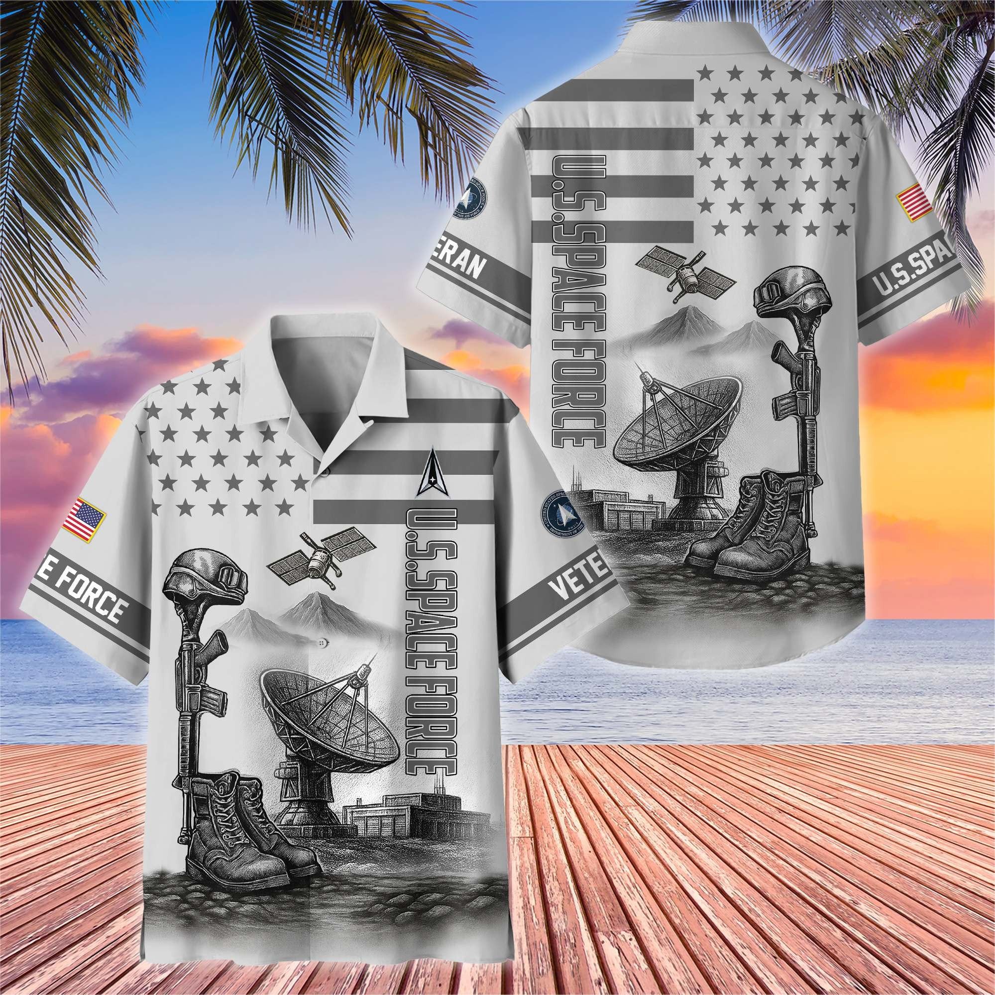 Premium US Veterans Hawaiian Shirt BPHN060612, Gifts For US Veterans, Gifts On Father's Day, Armed Forces Day, Veterans Day.