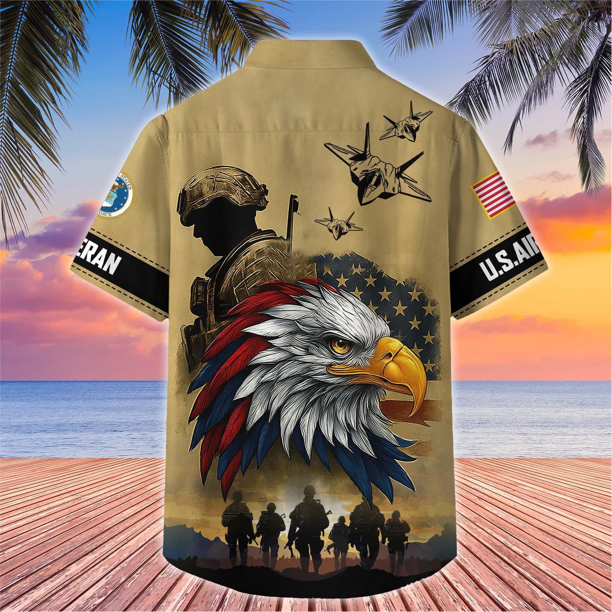 Premium US Veterans Hawaiian Shirt BPHN110611, Gifts For US Veterans, Gifts On Father's Day, Armed Forces Day, Veterans Day.