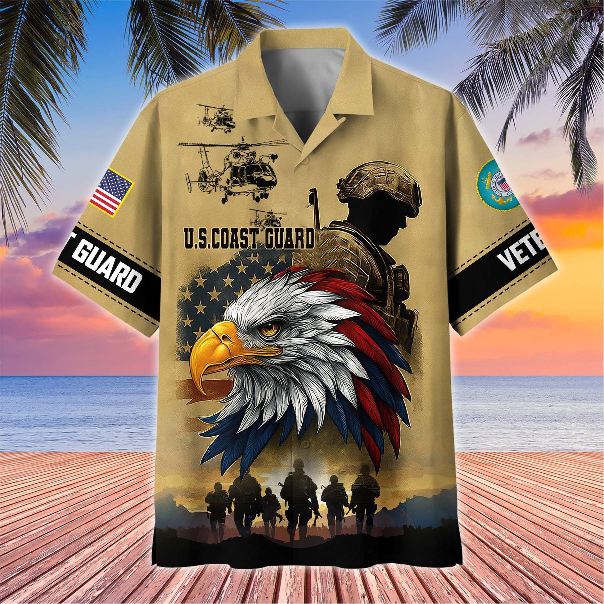 Premium US Veterans Hawaiian Shirt BPHN110611, Gifts For US Veterans, Gifts On Father's Day, Armed Forces Day, Veterans Day.