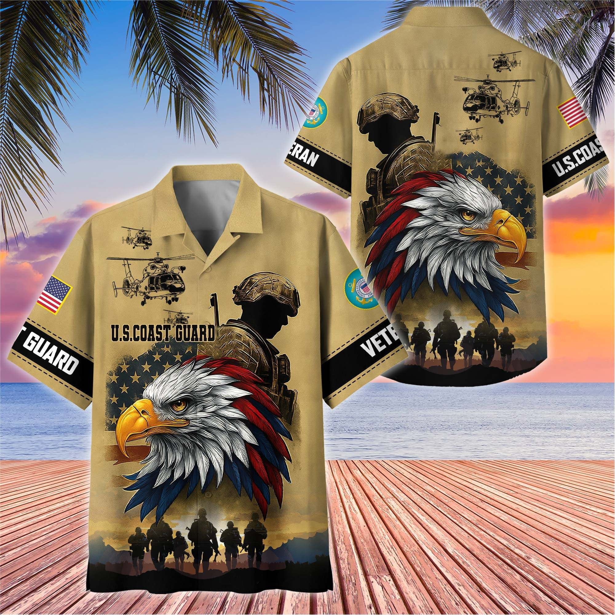 Premium US Veterans Hawaiian Shirt BPHN110611, Gifts For US Veterans, Gifts On Father's Day, Armed Forces Day, Veterans Day.