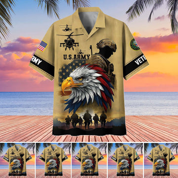 Premium US Veterans Hawaiian Shirt BPHN110611, Gifts For US Veterans, Gifts On Father's Day, Armed Forces Day, Veterans Day.