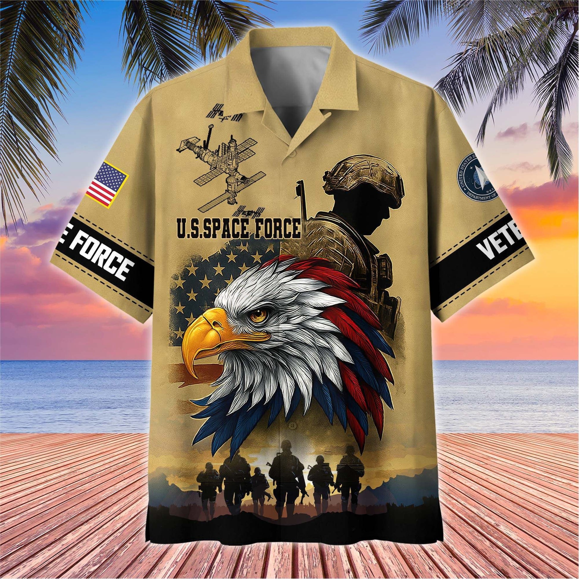 Premium US Veterans Hawaiian Shirt BPHN110611, Gifts For US Veterans, Gifts On Father's Day, Armed Forces Day, Veterans Day.