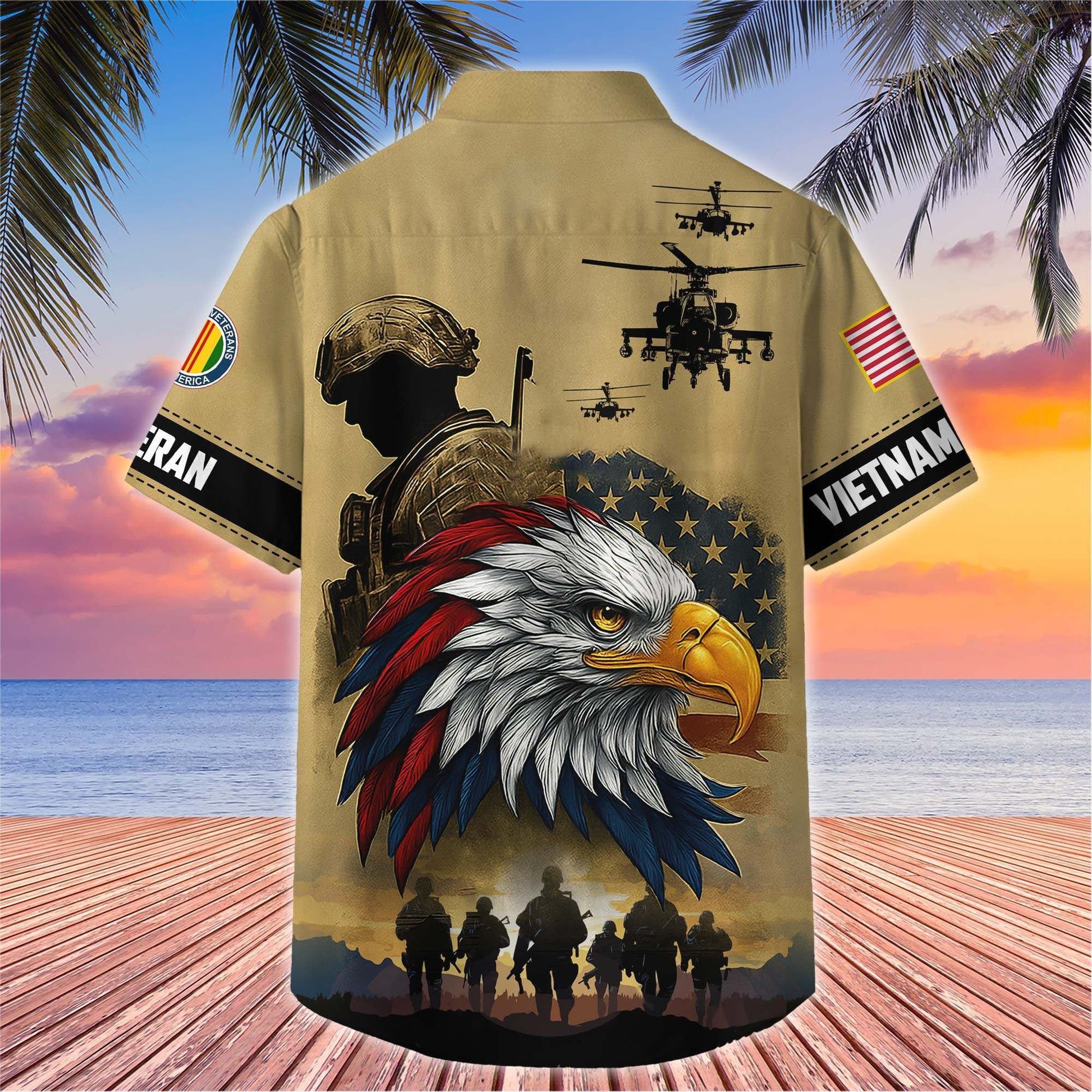 Premium US Veterans Hawaiian Shirt BPHN110611, Gifts For US Veterans, Gifts On Father's Day, Armed Forces Day, Veterans Day.
