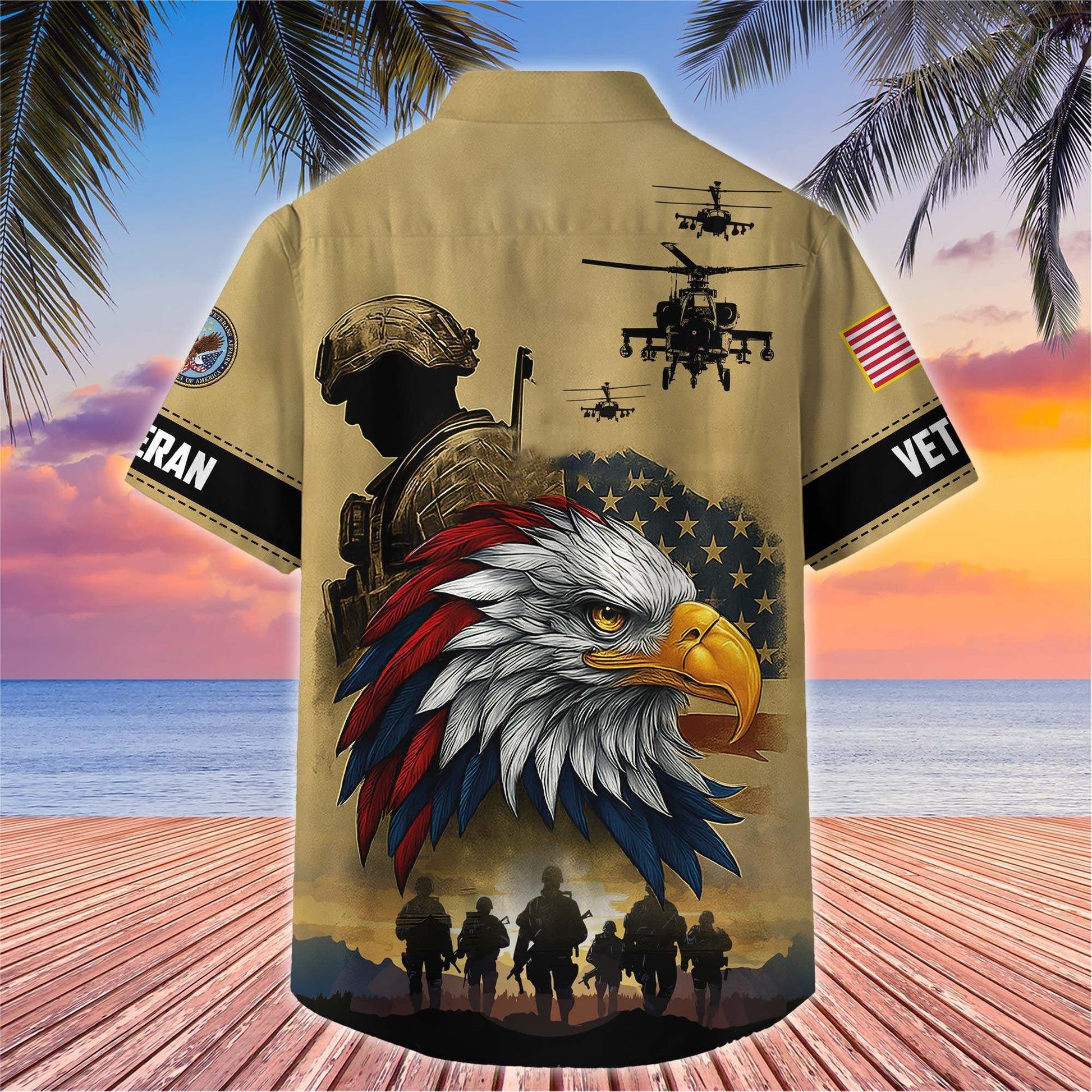 Premium US Veterans Hawaiian Shirt BPHN110611, Gifts For US Veterans, Gifts On Father's Day, Armed Forces Day, Veterans Day.