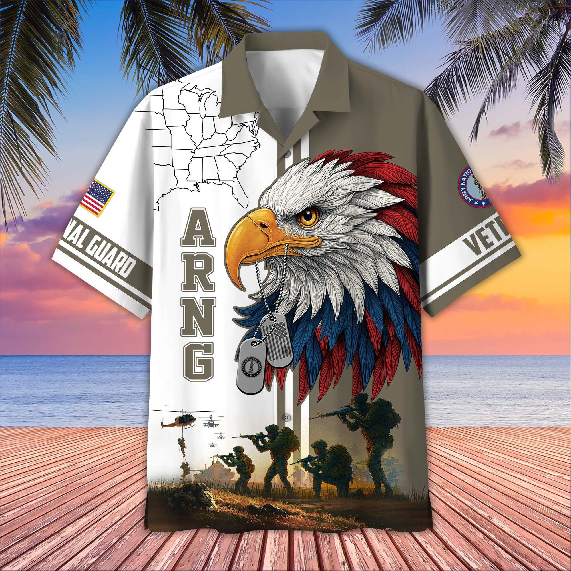 Premium US Veterans Hawaiian Shirt BPHN090611, Gifts For US Veterans, Gifts On Father's Day, Armed Forces Day, Veterans Day.