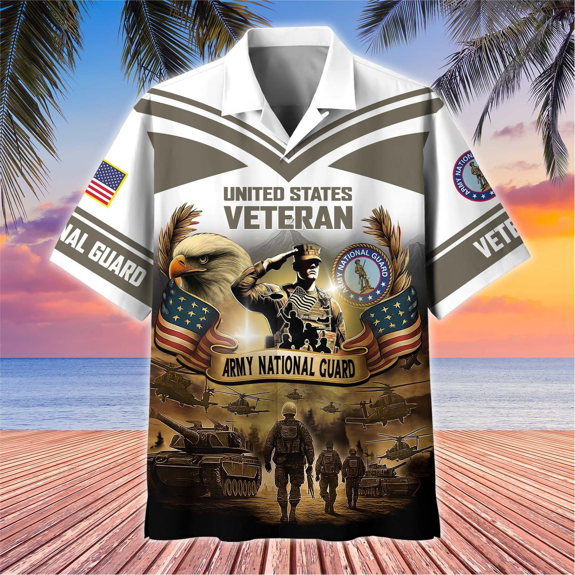 Premium US Veterans Hawaiian Shirt BPHN120611, Gifts For US Veterans, Gifts On Independence Day, Veterans Day.
