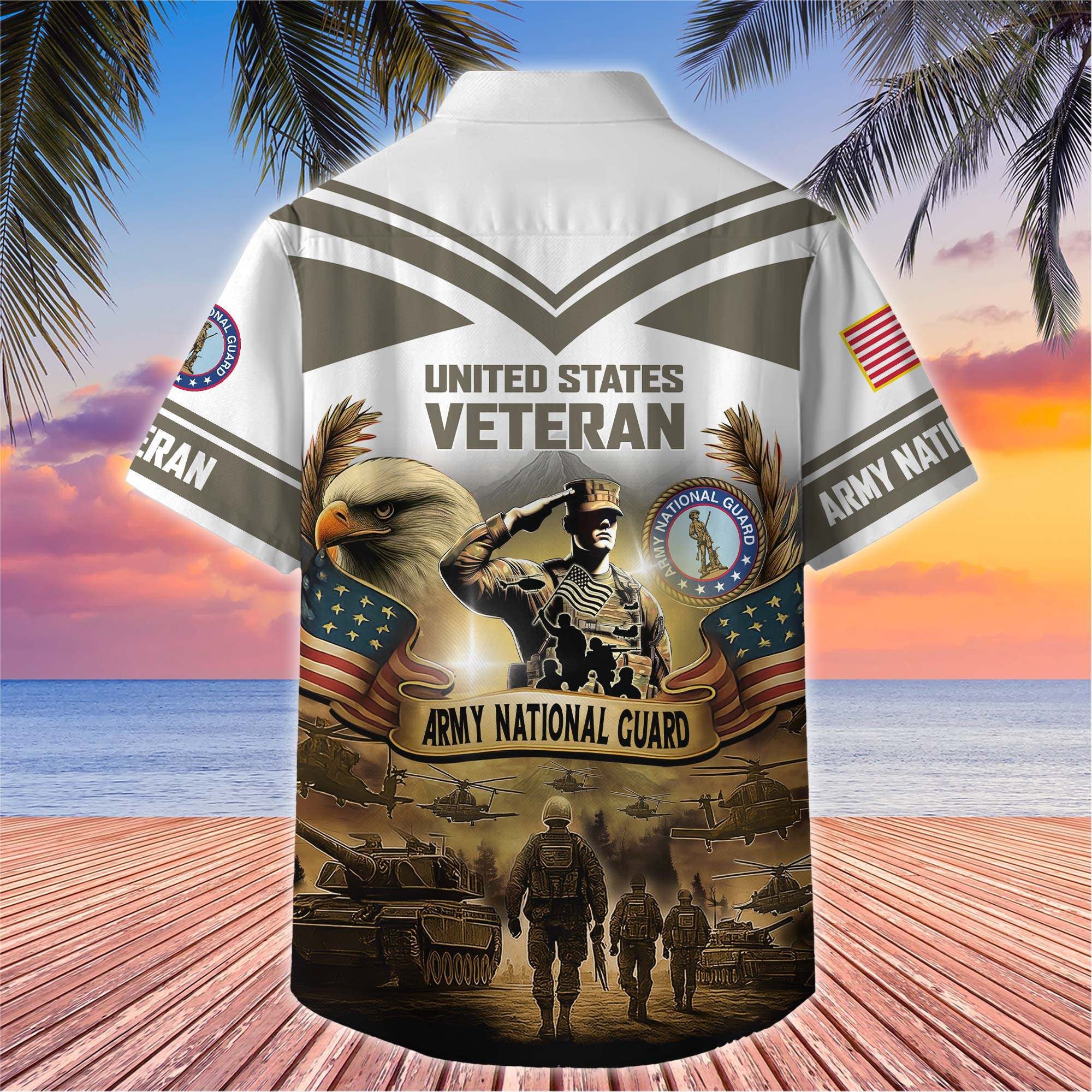 Premium US Veterans Hawaiian Shirt BPHN120611, Gifts For US Veterans, Gifts On Independence Day, Veterans Day.
