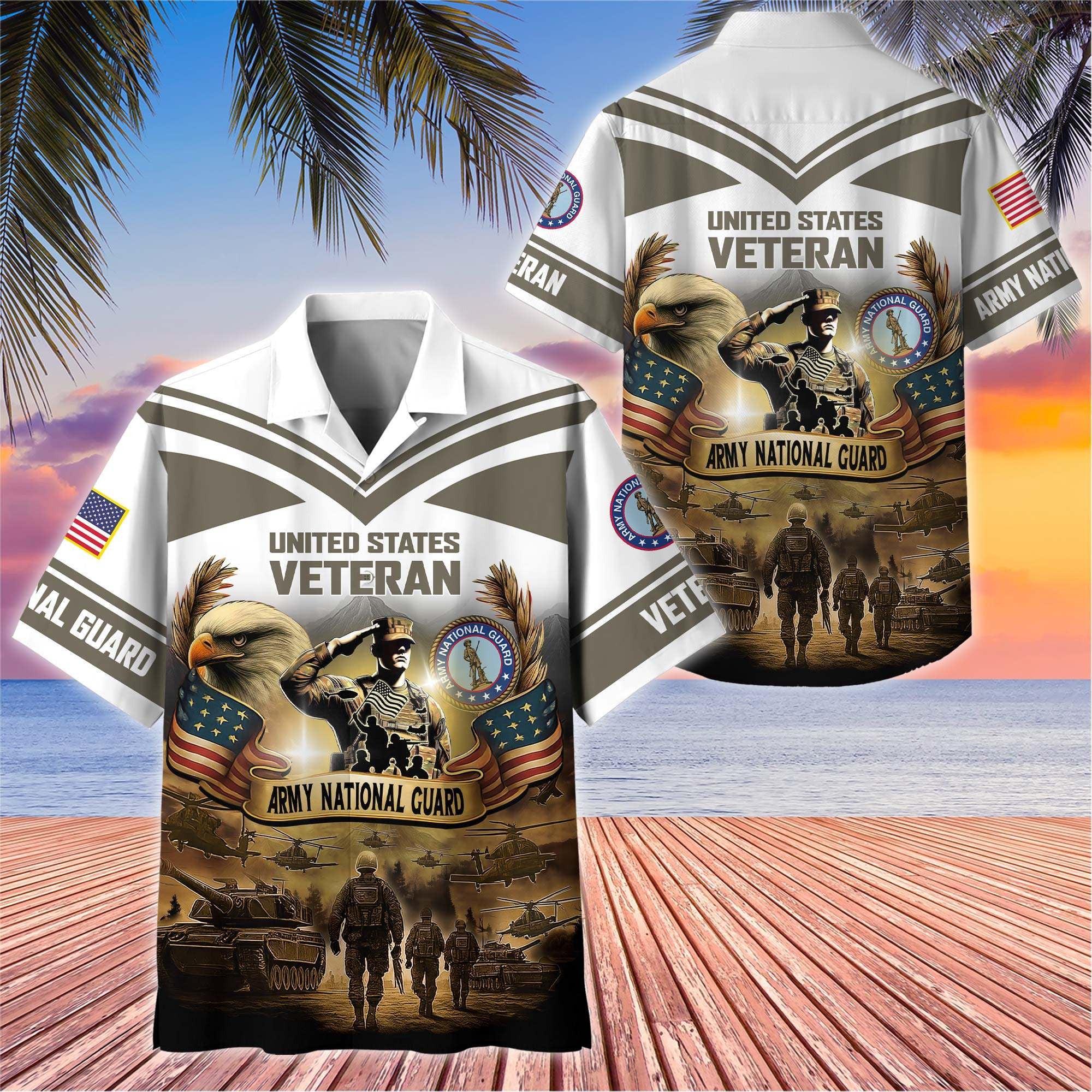 Premium US Veterans Hawaiian Shirt BPHN120611, Gifts For US Veterans, Gifts On Independence Day, Veterans Day.