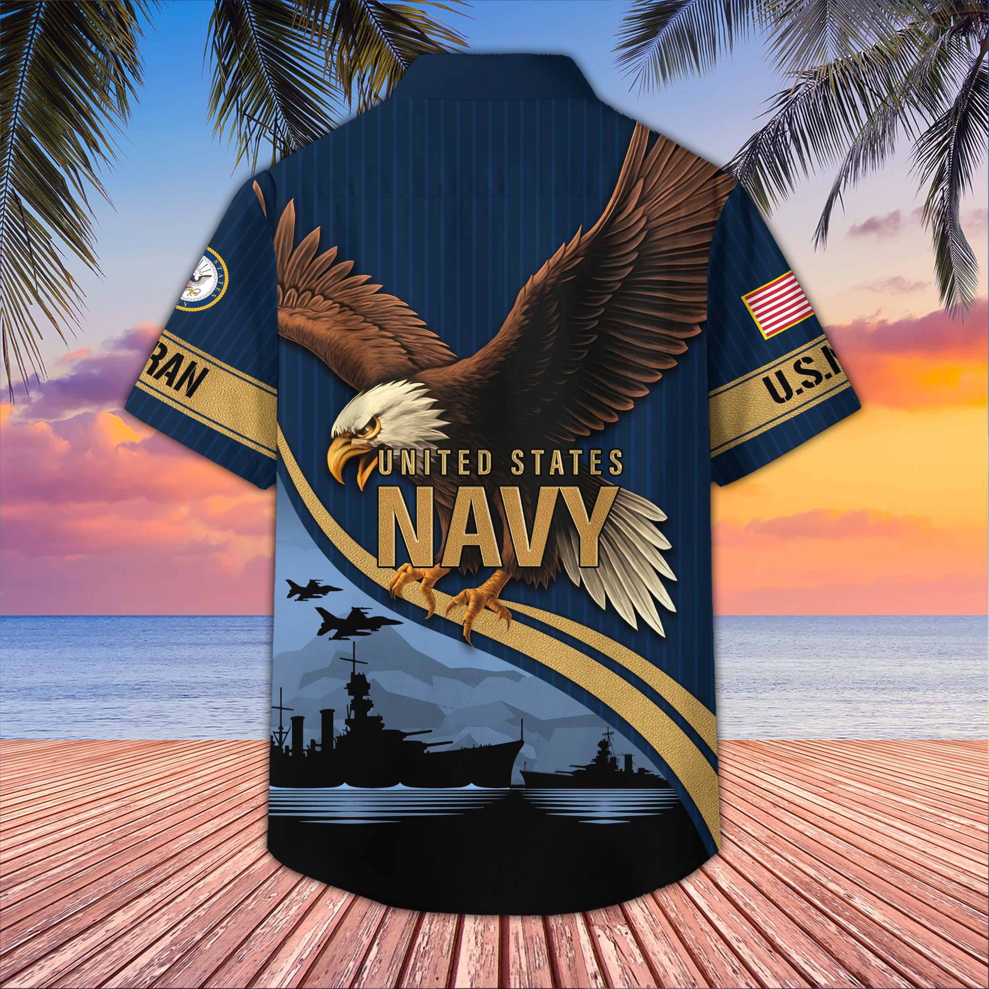 Premium US Veterans Hawaiian Shirt BPHN060611, Gifts For US Veterans, Gifts On Independence Day, Veterans Day.