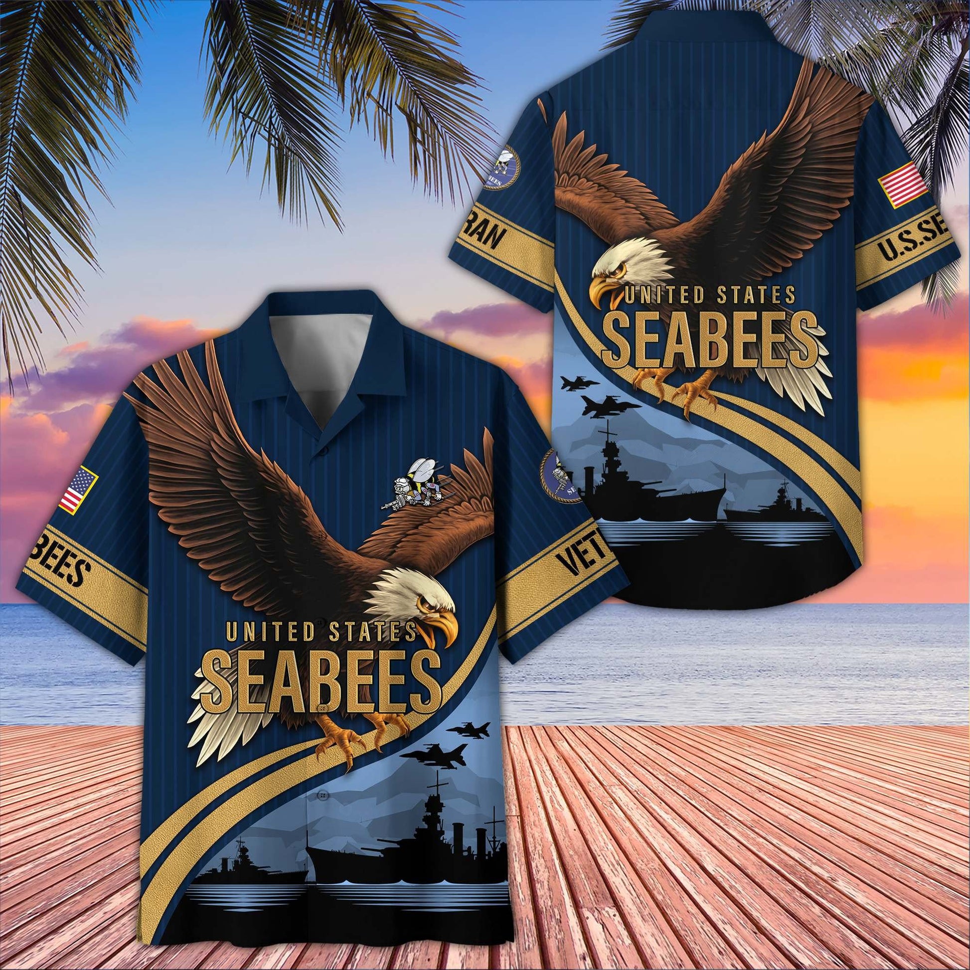 Premium US Veterans Hawaiian Shirt BPHN060611, Gifts For US Veterans, Gifts On Independence Day, Veterans Day.