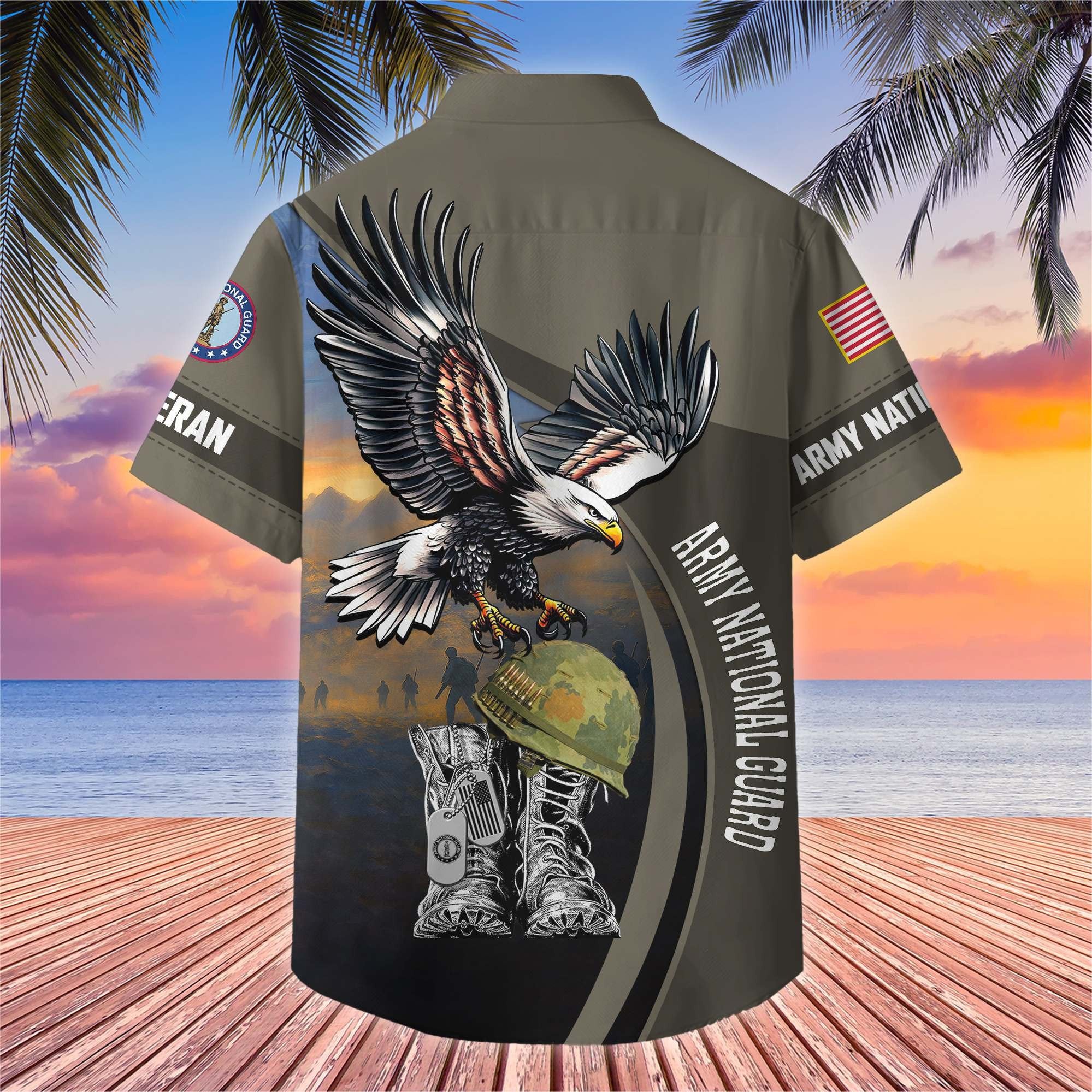 Premium US Veterans Hawaiian Shirt BPHN040611, Gifts For US Veterans, Gifts On Independence Day, Veterans Day.
