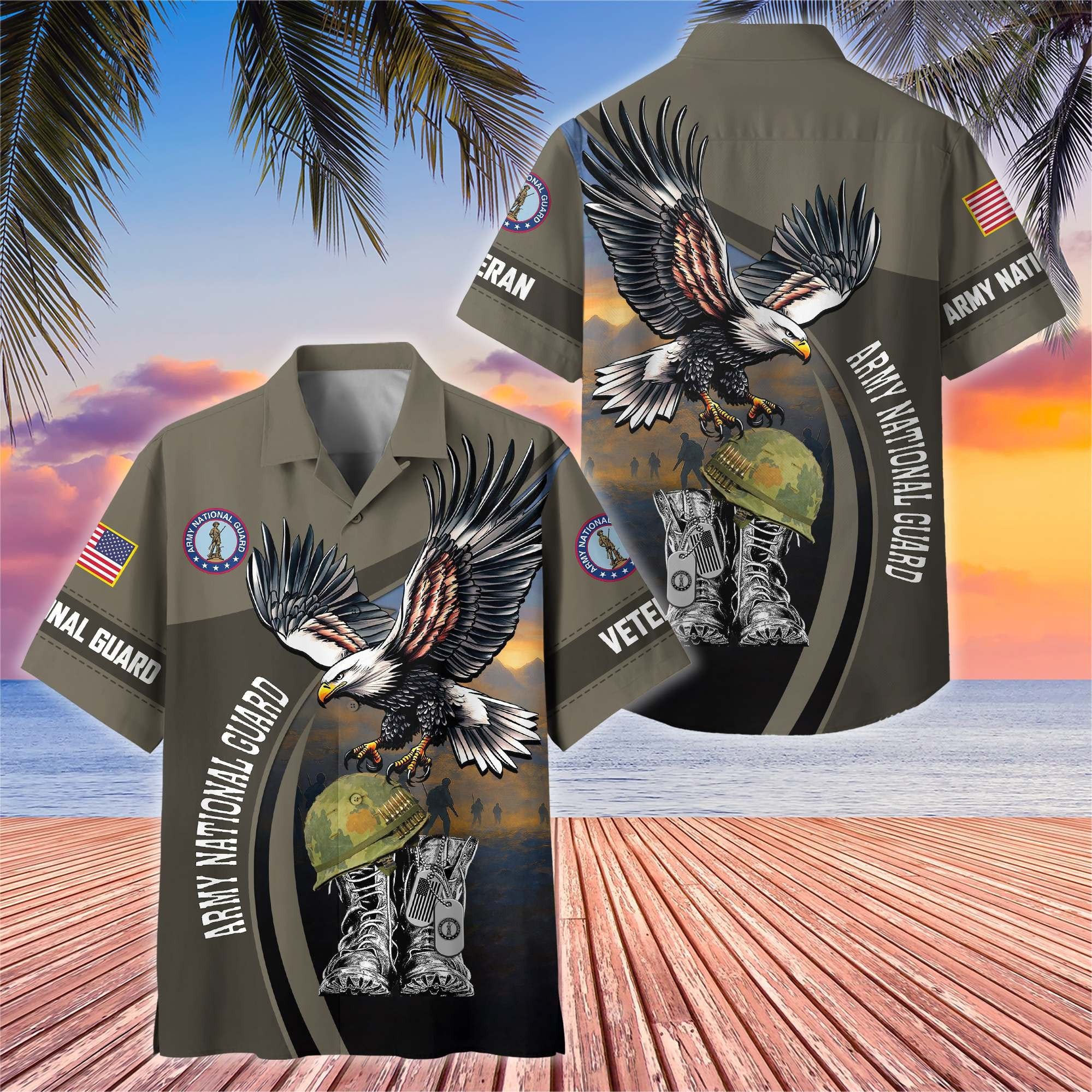 Premium US Veterans Hawaiian Shirt BPHN040611, Gifts For US Veterans, Gifts On Independence Day, Veterans Day.