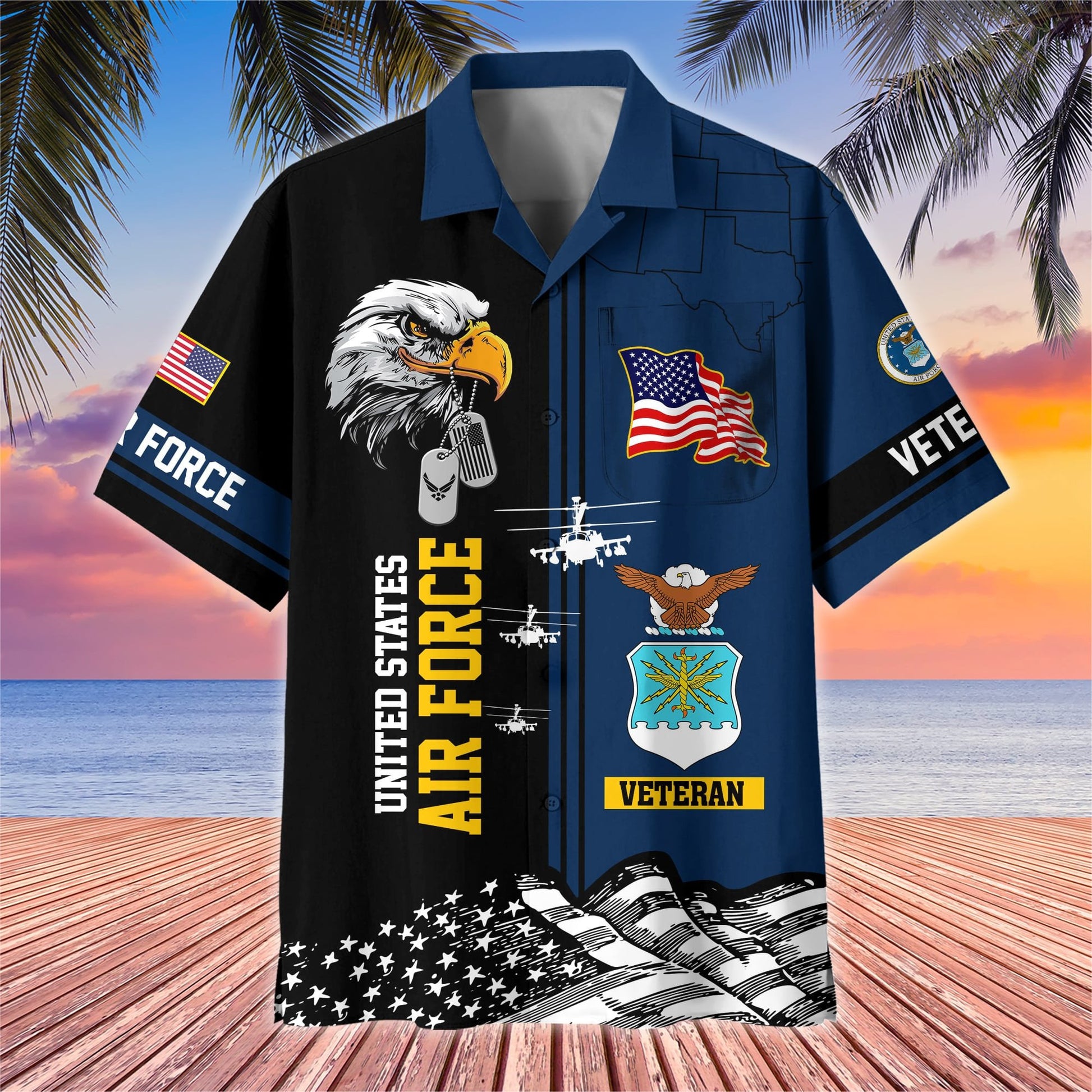 Premium US Veterans Hawaiian Shirt With Pocket BPVC200602, Gifts For US Veterans, Gifts On Independence Day, Veterans Day.