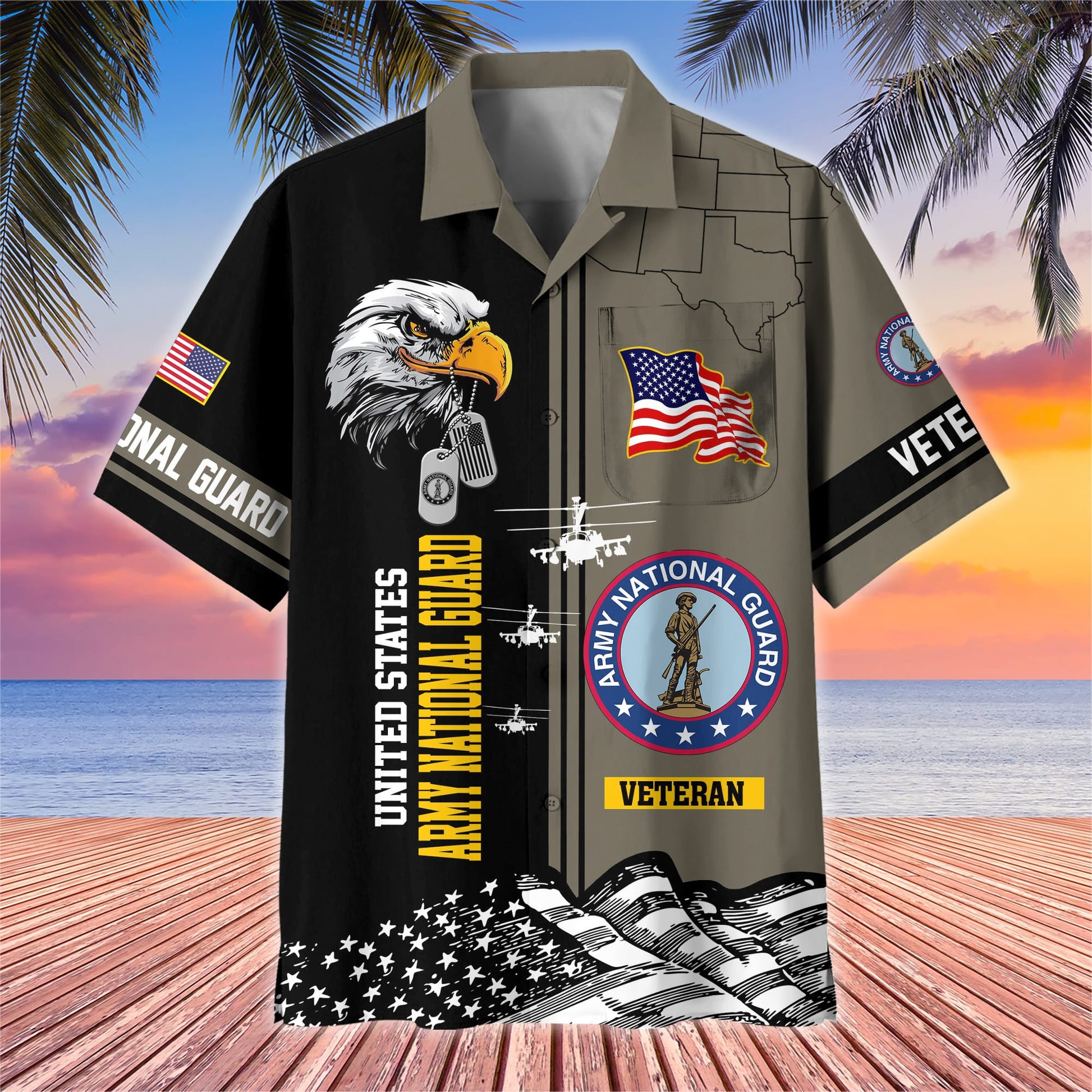 Premium US Veterans Hawaiian Shirt With Pocket BPVC200602, Gifts For US Veterans, Gifts On Independence Day, Veterans Day.