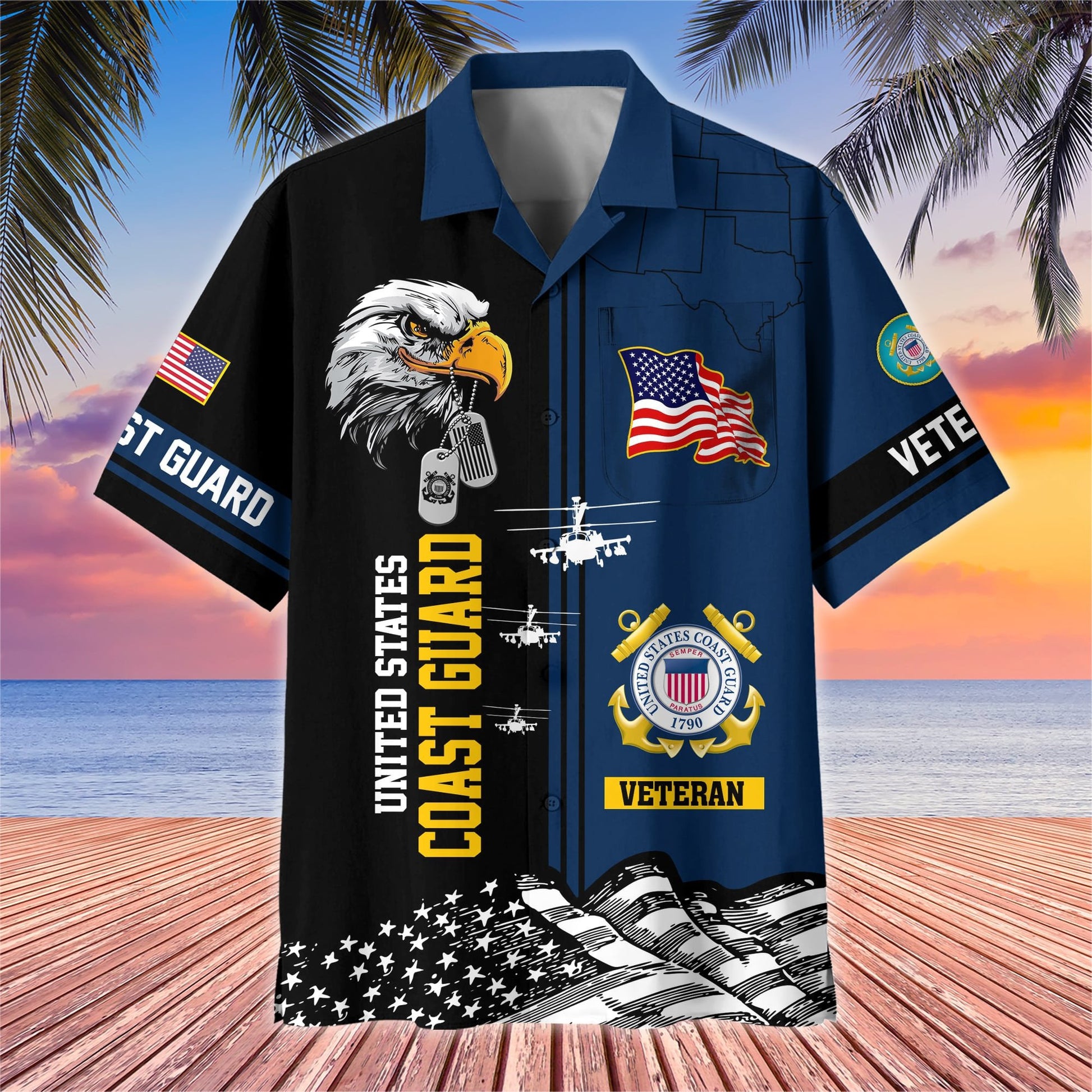 Premium US Veterans Hawaiian Shirt With Pocket BPVC200602, Gifts For US Veterans, Gifts On Independence Day, Veterans Day.