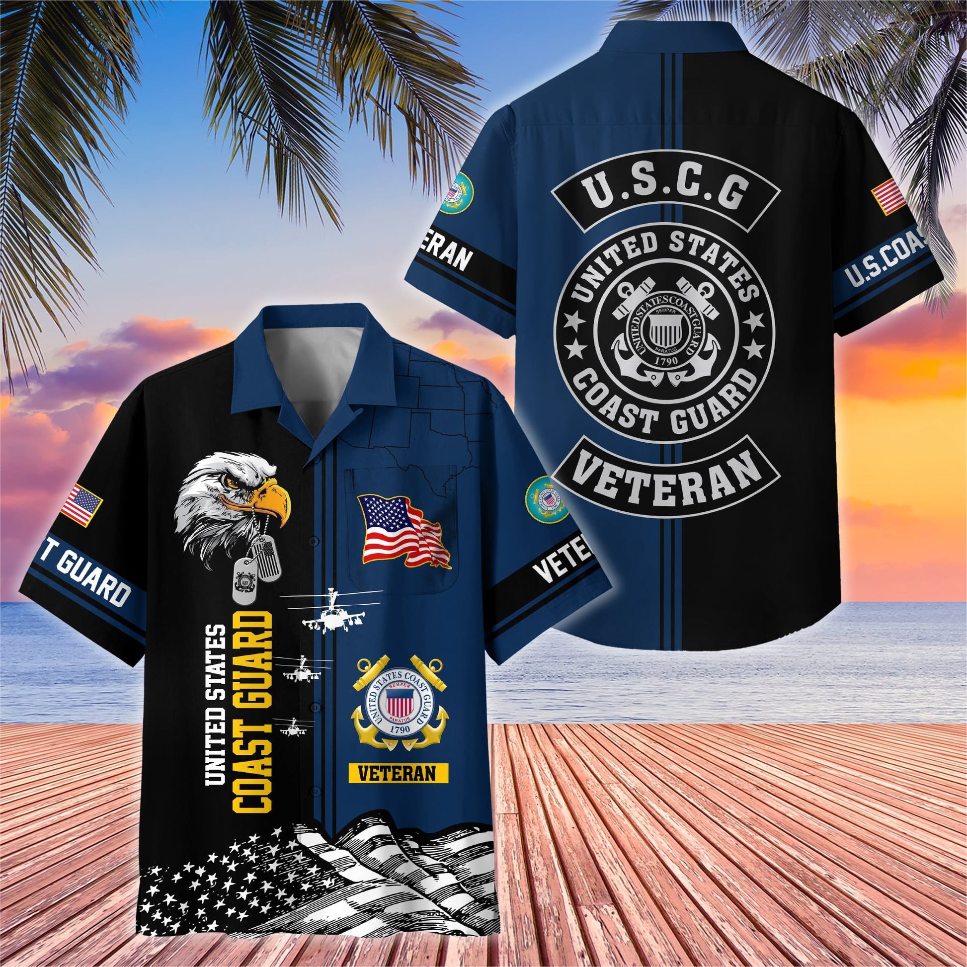 Premium US Veterans Hawaiian Shirt With Pocket BPVC200602, Gifts For US Veterans, Gifts On Independence Day, Veterans Day.