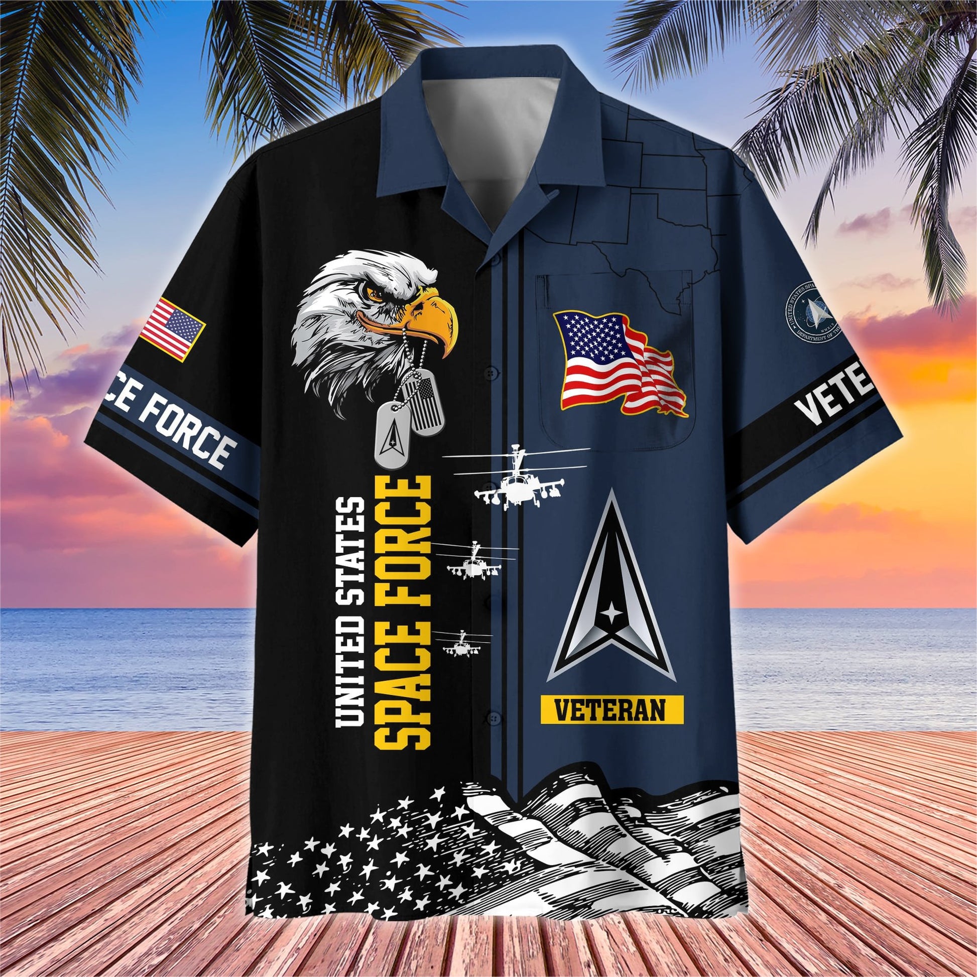 Premium US Veterans Hawaiian Shirt With Pocket BPVC200602, Gifts For US Veterans, Gifts On Independence Day, Veterans Day.