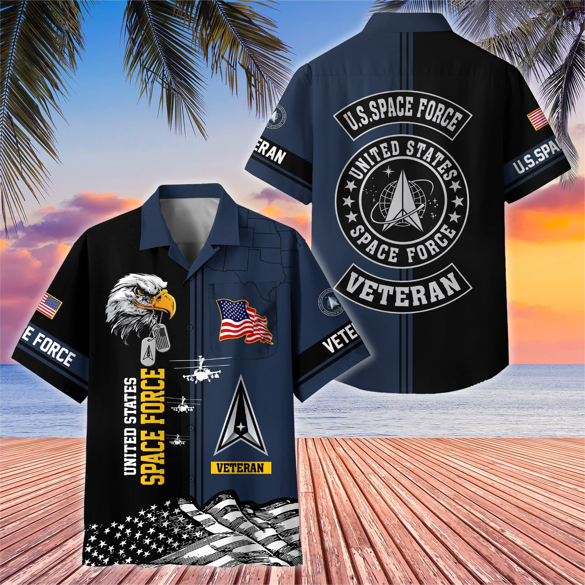 Premium US Veterans Hawaiian Shirt With Pocket BPVC200602, Gifts For US Veterans, Gifts On Independence Day, Veterans Day.