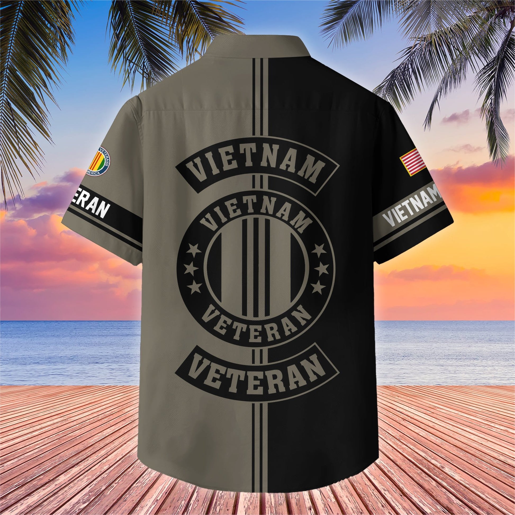 Premium US Veterans Hawaiian Shirt With Pocket BPVC200602, Gifts For US Veterans, Gifts On Independence Day, Veterans Day.