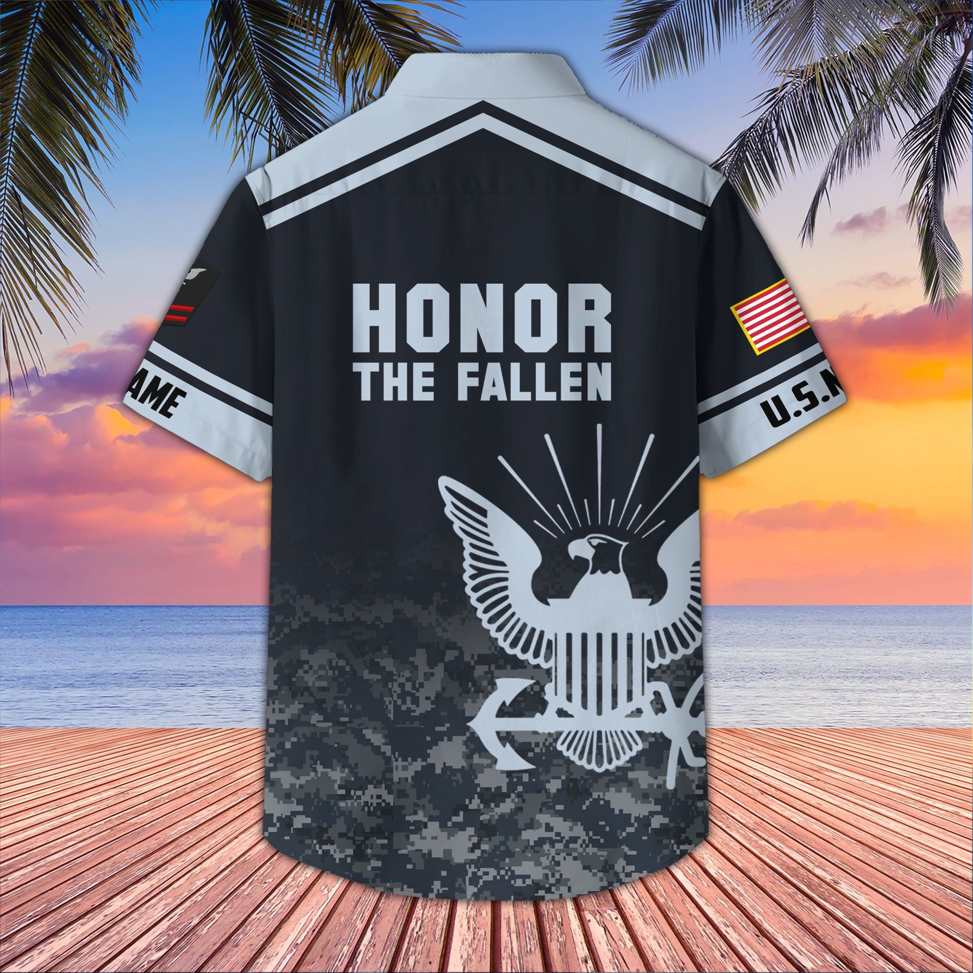 Premium Custom US Navy Hawaiian Shirt VPVC407302, Gifts For Navy Veteran, Best Gifts On Father's Day, Armed Forces Day, Independence Day, Veterans Day.