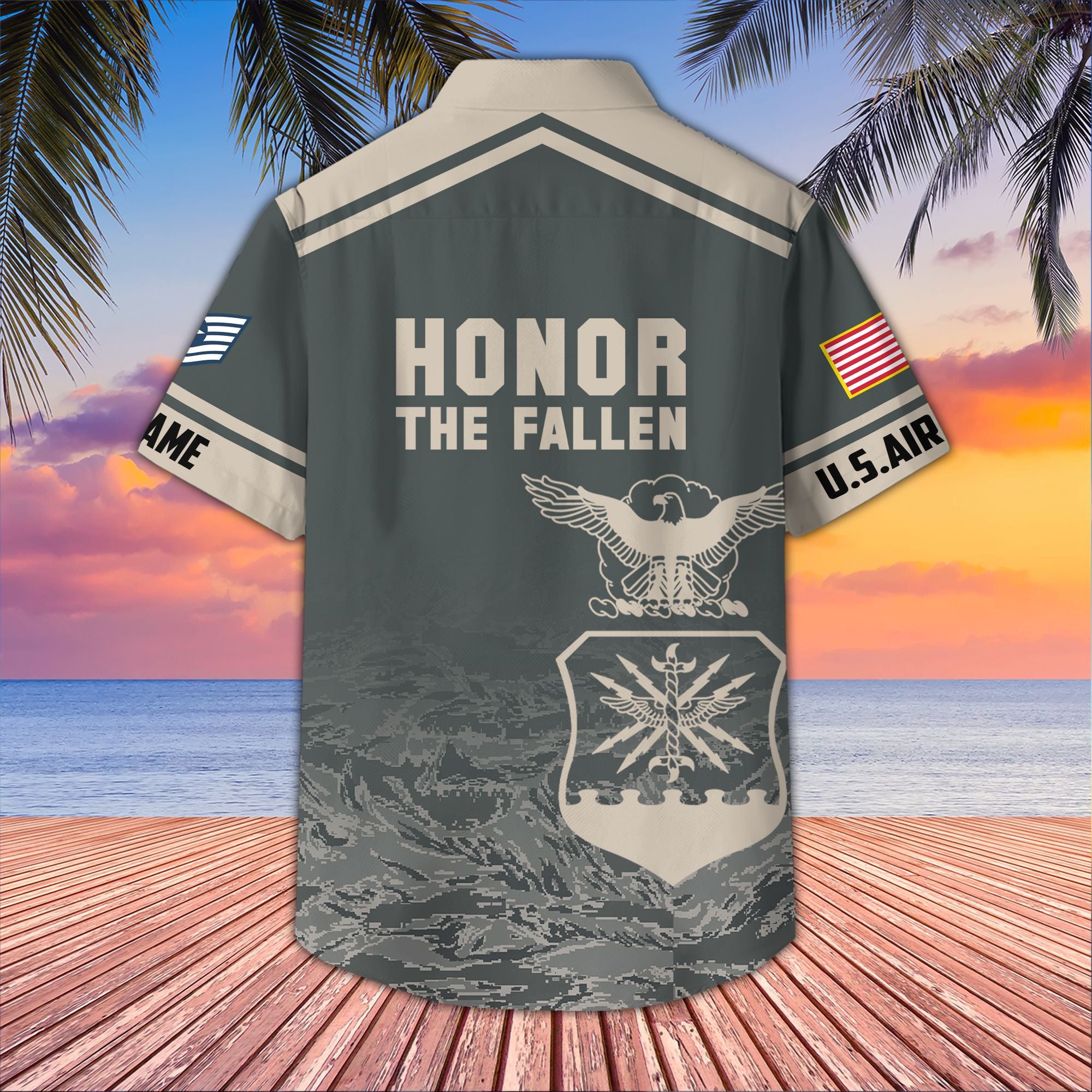 Premium Custom USAF Hawaiian Shirt VPVC407304, Gifts For Air Force Veteran, Best Gifts On Father's Day, Armed Forces Day, Independence Day, Veterans Day.