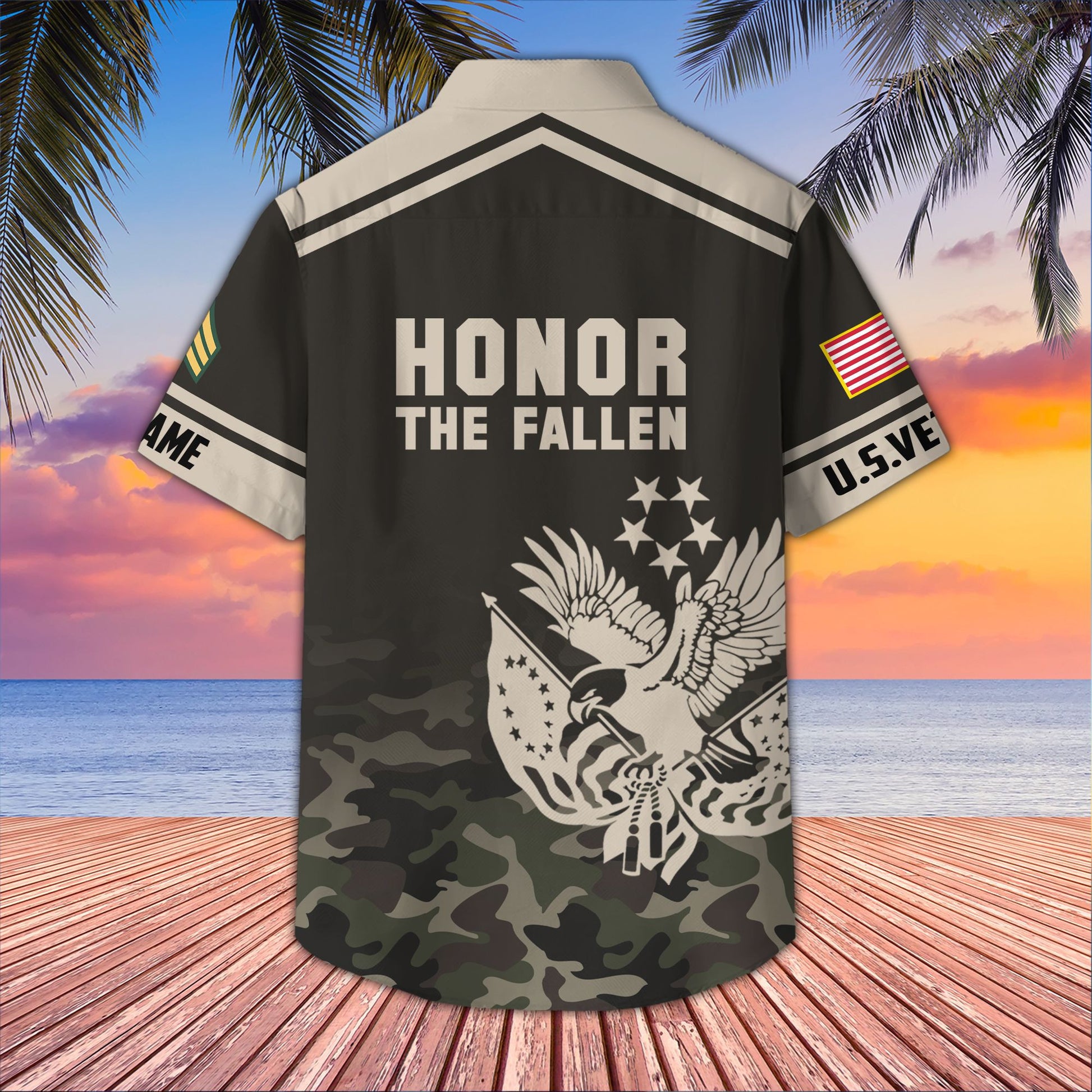 Premium Custom US Veteran Hawaiian Shirt VPVC407307, Gifts For US Veteran, Best Gifts On Father's Day, Armed Forces Day, Independence Day, Veterans Day.