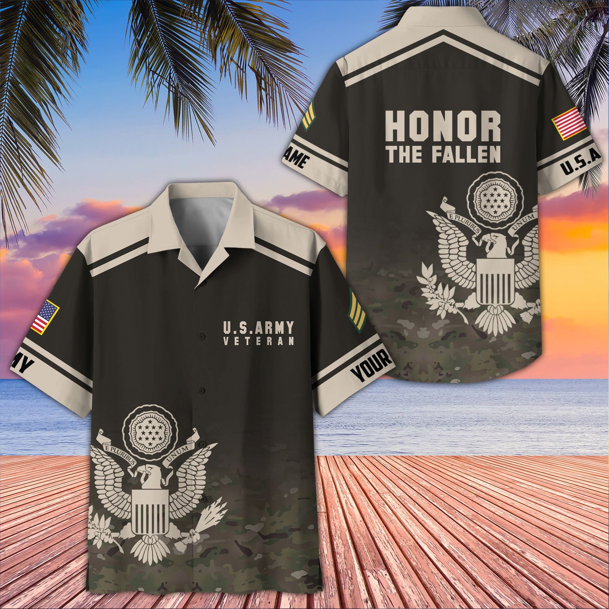 Premium Custom US Army National Guard Hawaiian Shirt VPVC407308, Gifts For Army National Guard Veteran, Best Gifts On Father's Day, Armed Forces Day, Independence Day, Veterans Day.