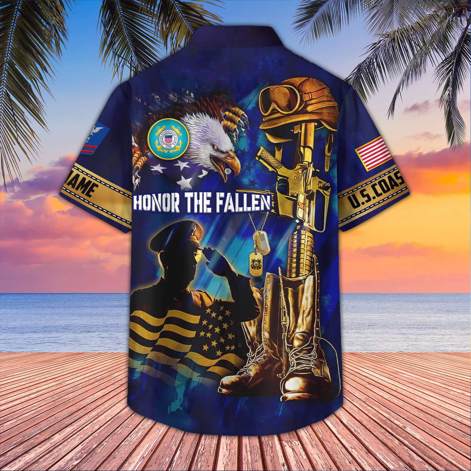 Premium Custom USCG Hawaiian Shirt VPVC407705, Gifts For Coast Guard Veteran, Best Gifts On Father's Day, Armed Forces Day, Independence Day, Veterans Day.