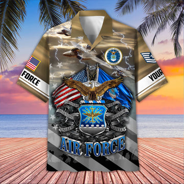 USAF Custom Hawaiian Shirt VPVC407804, Gifts For Air Force Veteran, Best Gifts On Father's Day, Armed Forces Day, Independence Day, Veterans Day.