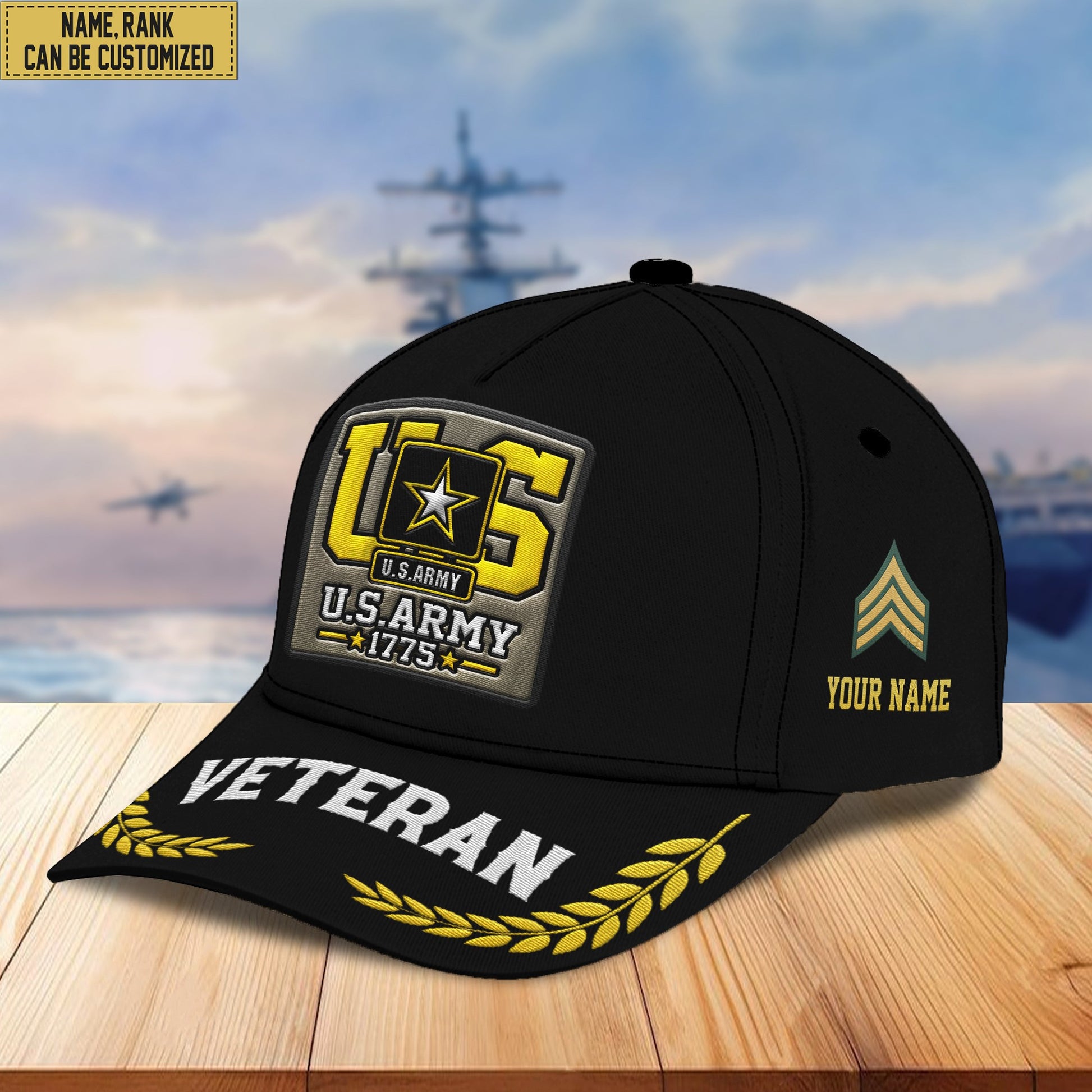 Premium Custom US Army Embroidered Hats VPVC306910, Gifts For Army Veteran, Best Gifts On Father's Day, Armed Forces Day, Independence Day, Veterans Day.