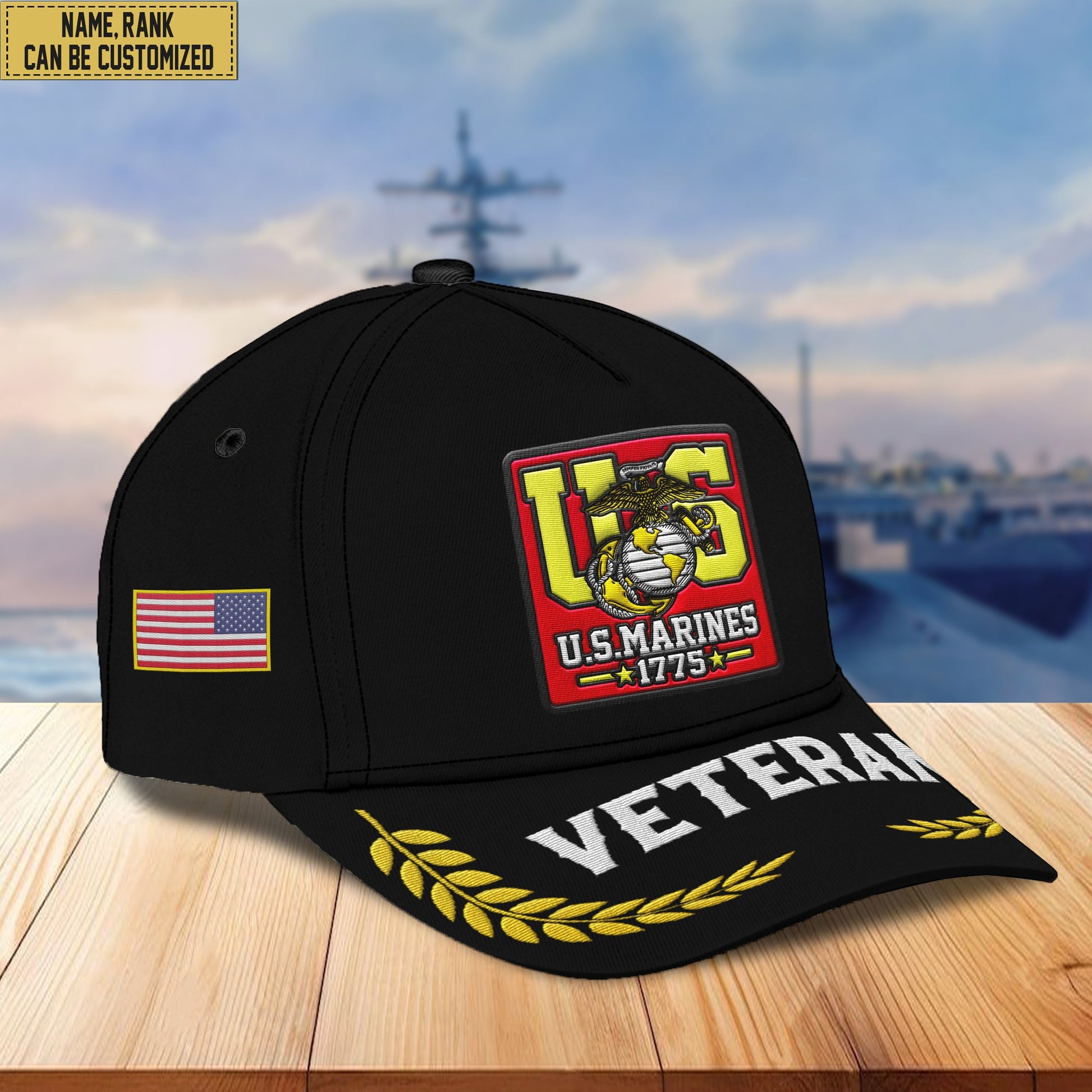 Premium Custom USMC Embroidered Hats VPVC306903, Gifts For Marine Veteran, Best Gifts On Father's Day, Armed Forces Day, Independence Day, Veterans Day.