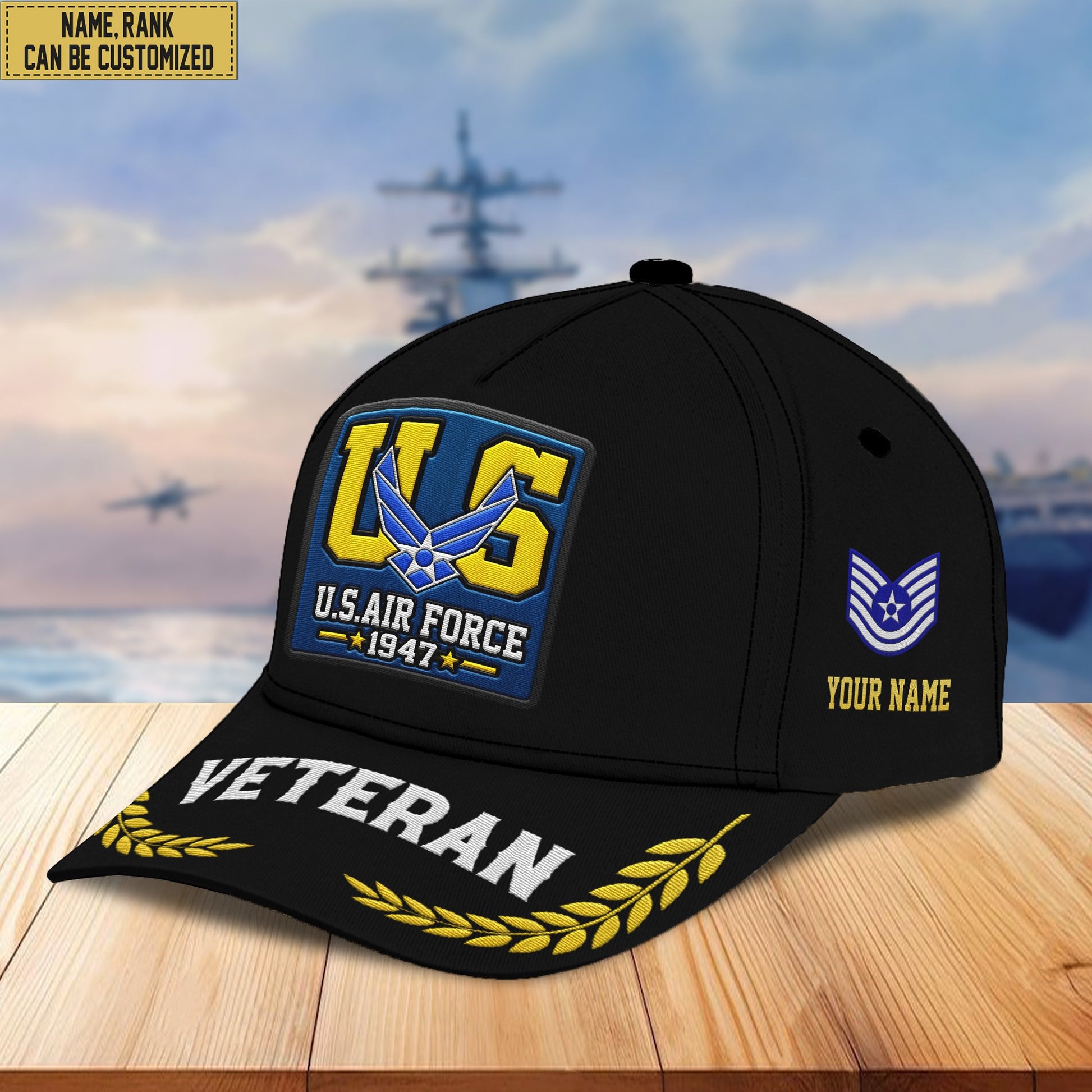 Premium Custom USAF Embroidered Hats VPVC306904, Gifts For Air Force Veteran, Best Gifts On Father's Day, Armed Forces Day, Independence Day, Veterans Day.