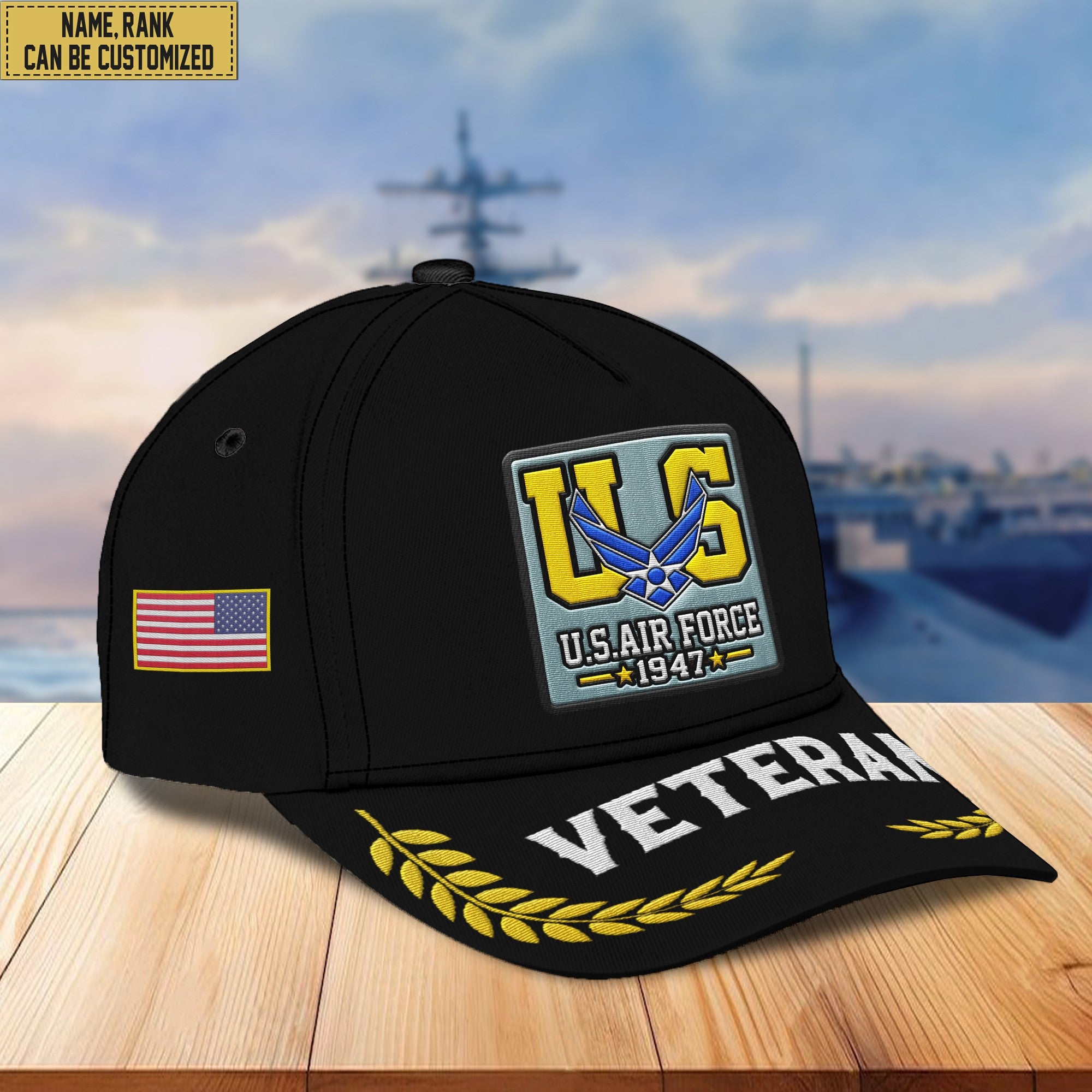 Premium Custom USAF Embroidered Hats VPVC306912, Gifts For Air Force Veteran, Best Gifts On Father's Day, Armed Forces Day, Independence Day, Veterans Day.