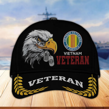 Unique Custom Name, Rank, Year, Vietnam Veteran Embroidered Hats VPVC307006, Gifts For Vietnam Veteran, Best Gifts On Father's Day, Independence Day, Veterans Day.