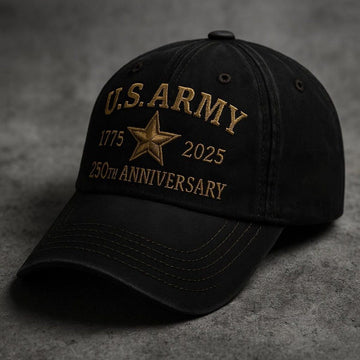 Premium 250th Anniversary Of The Army Embroidered Hats VPVC307819, Gifts For Army Veteran, Gifts On Father's Day, Veterans Day.