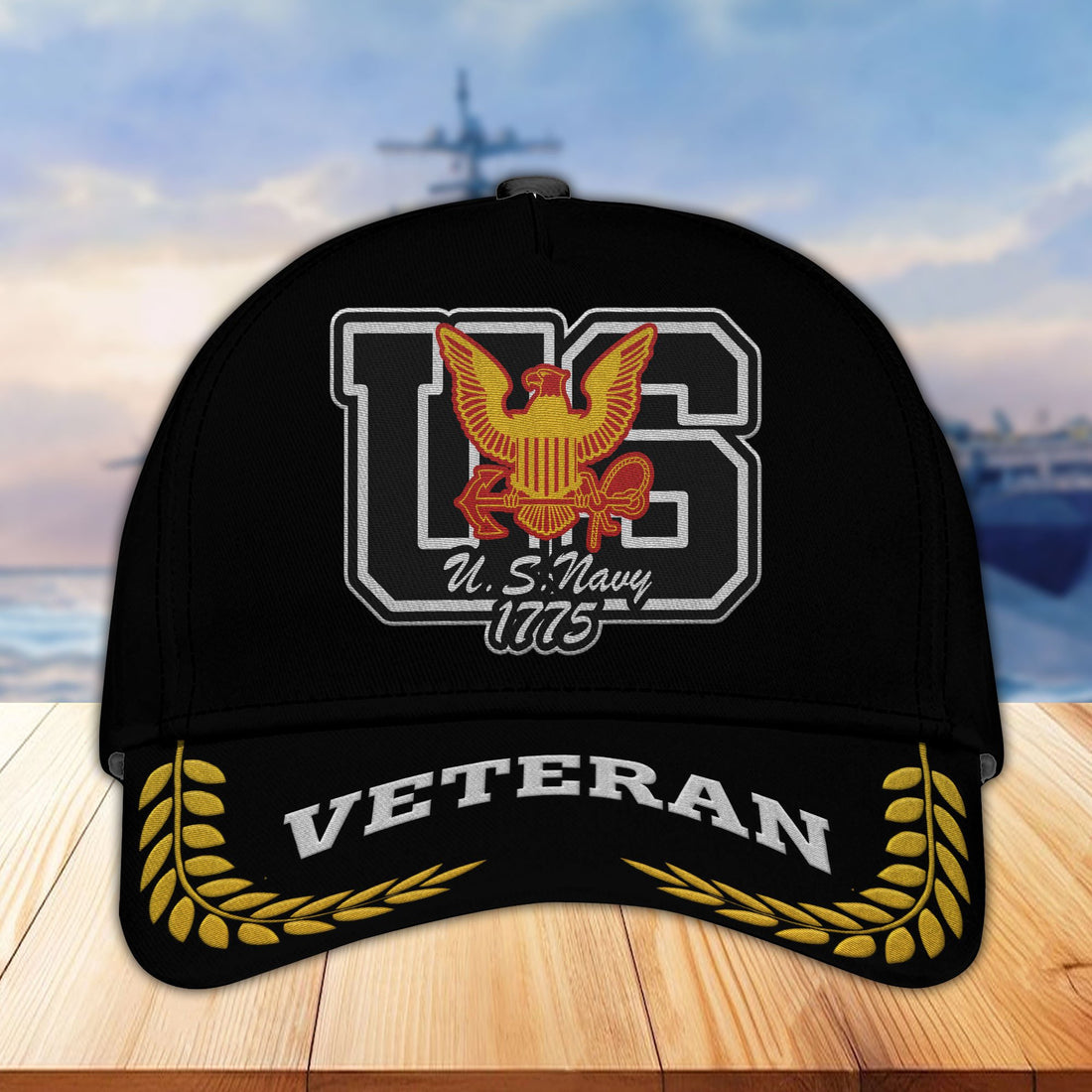 Premium Custom US Navy Embroidered Hats VPVC307102, Gifts For Navy Veteran, Best Gifts On Father's Day, Armed Forces Day, Independence Day, Veterans Day.